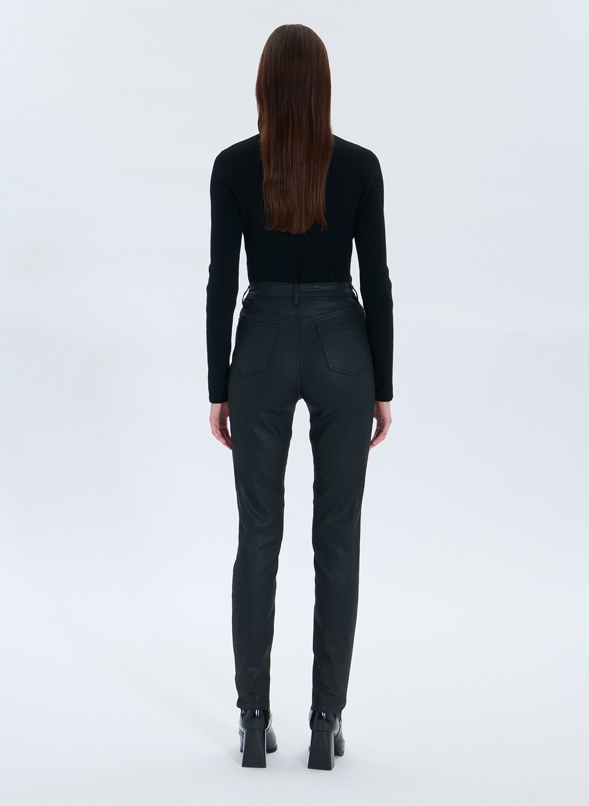 Jean skinny en coton mélangé ZAPA Noir