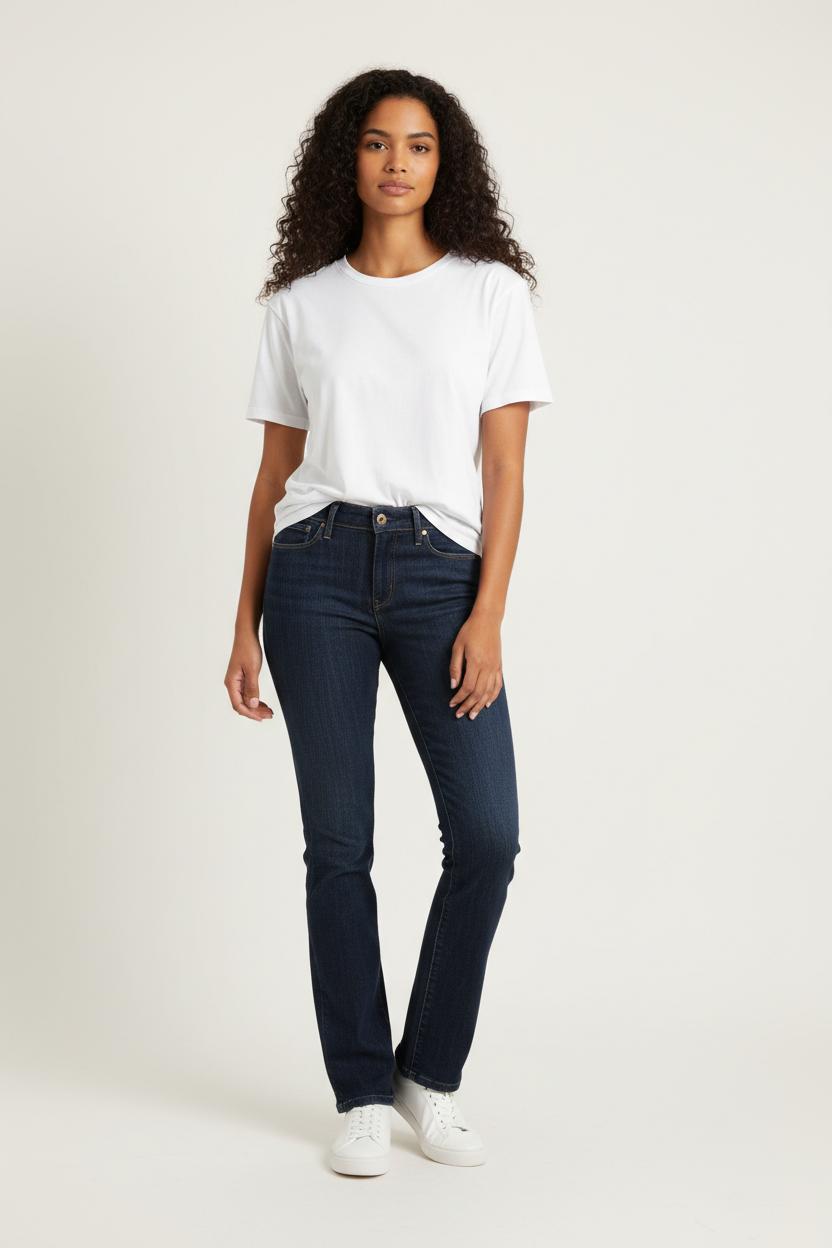 Cropped slim jeans with studs LEVI'S - Seconde main Blue