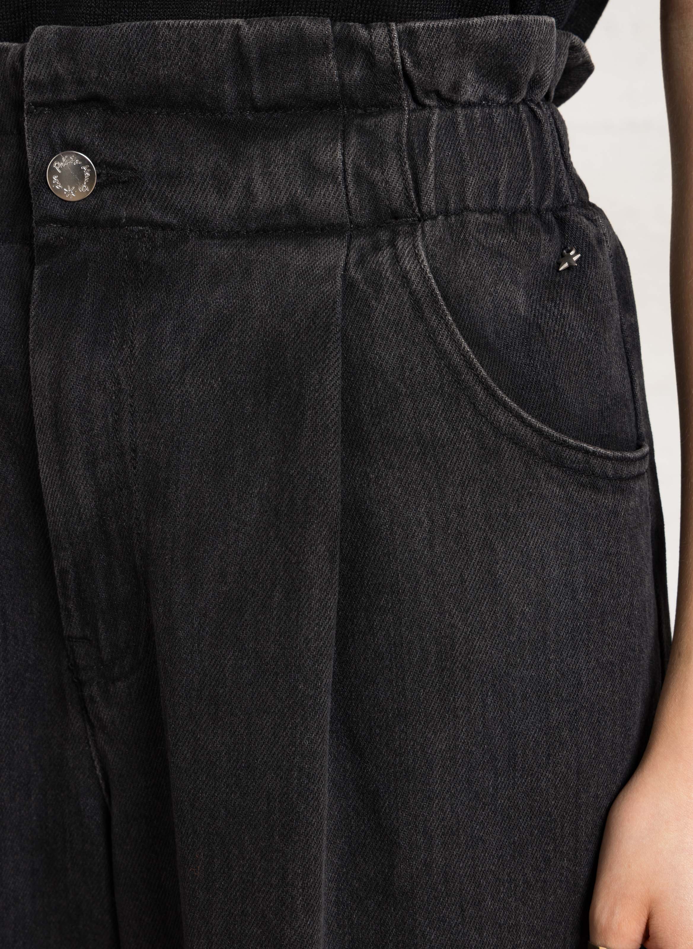 Weite Jeans aus Baumwoll-Mix DES PETITS HAUTS Grau