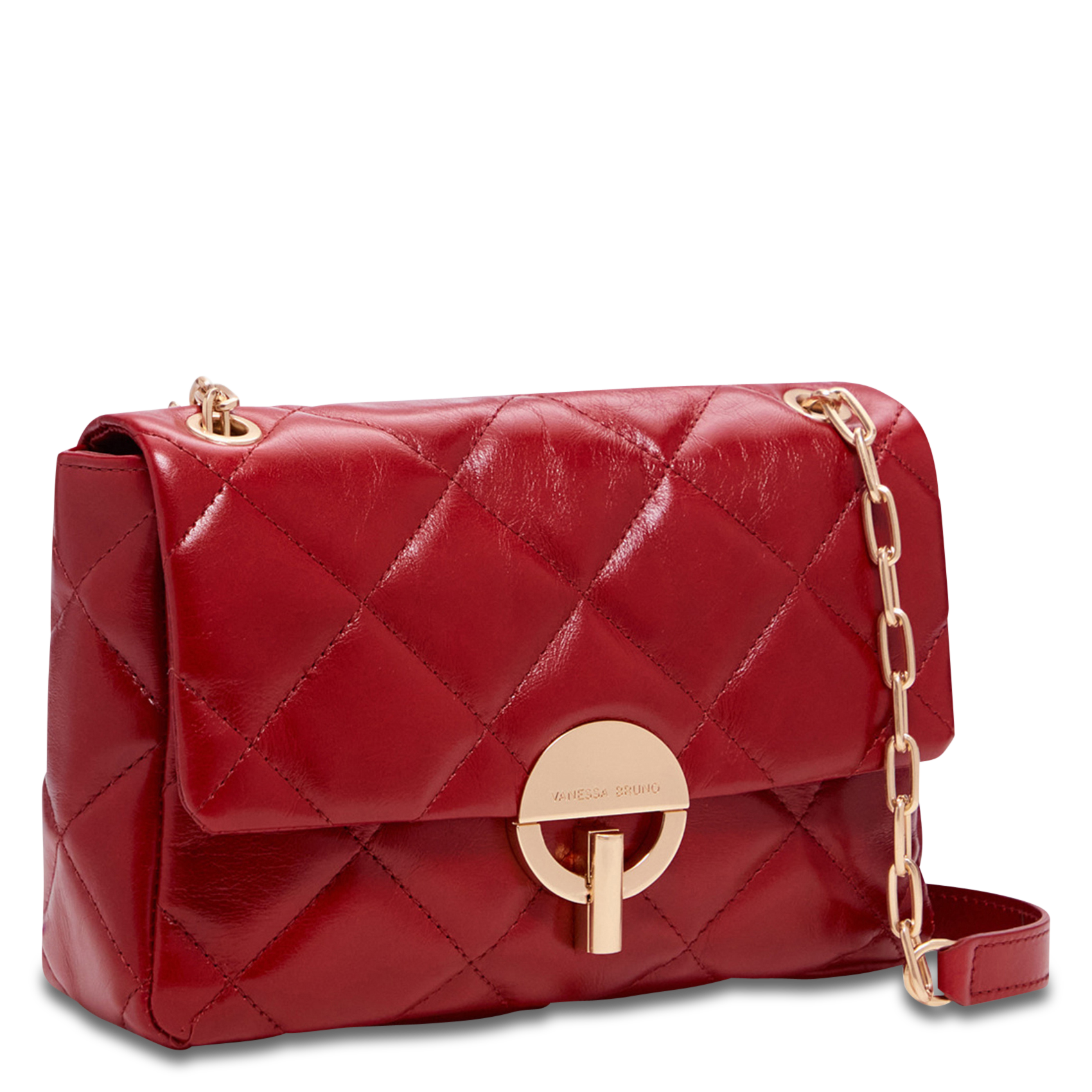 Dori leather shoulder bag VANESSA BRUNO Red