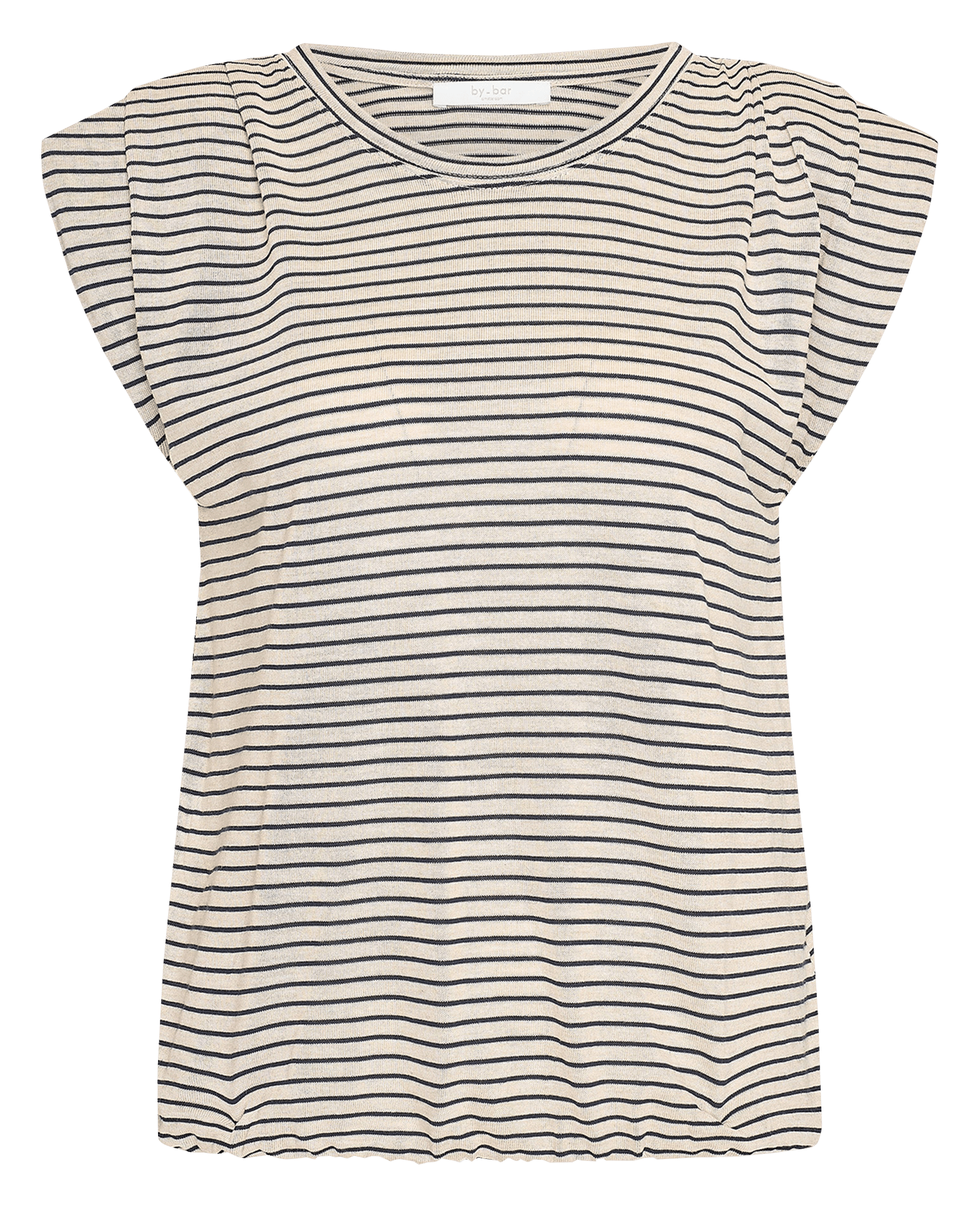 Effen top met lange mouwen en ronde hals BY BAR Blauw