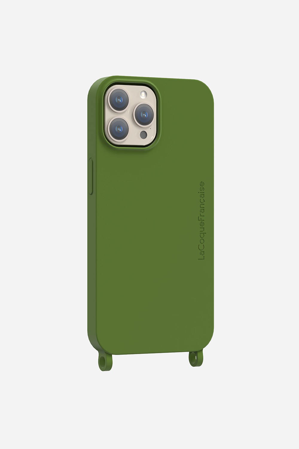 Soft touch phone case with rings for iPhone 12 Pro Max LA COQUE FRANCAISE Green