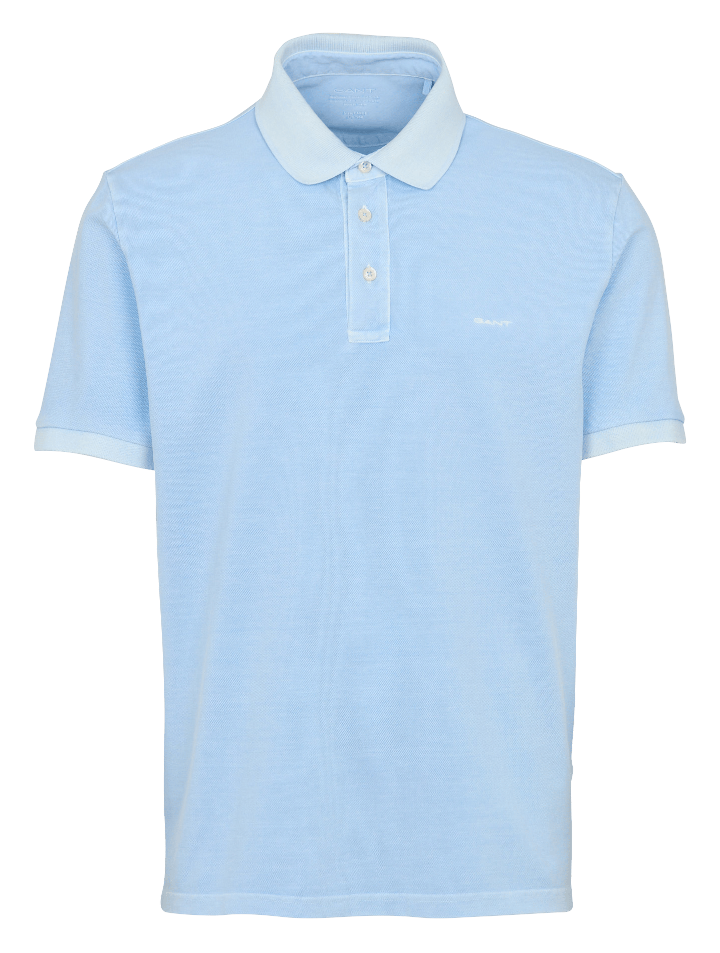 Polo droit en coton GANT Bleu