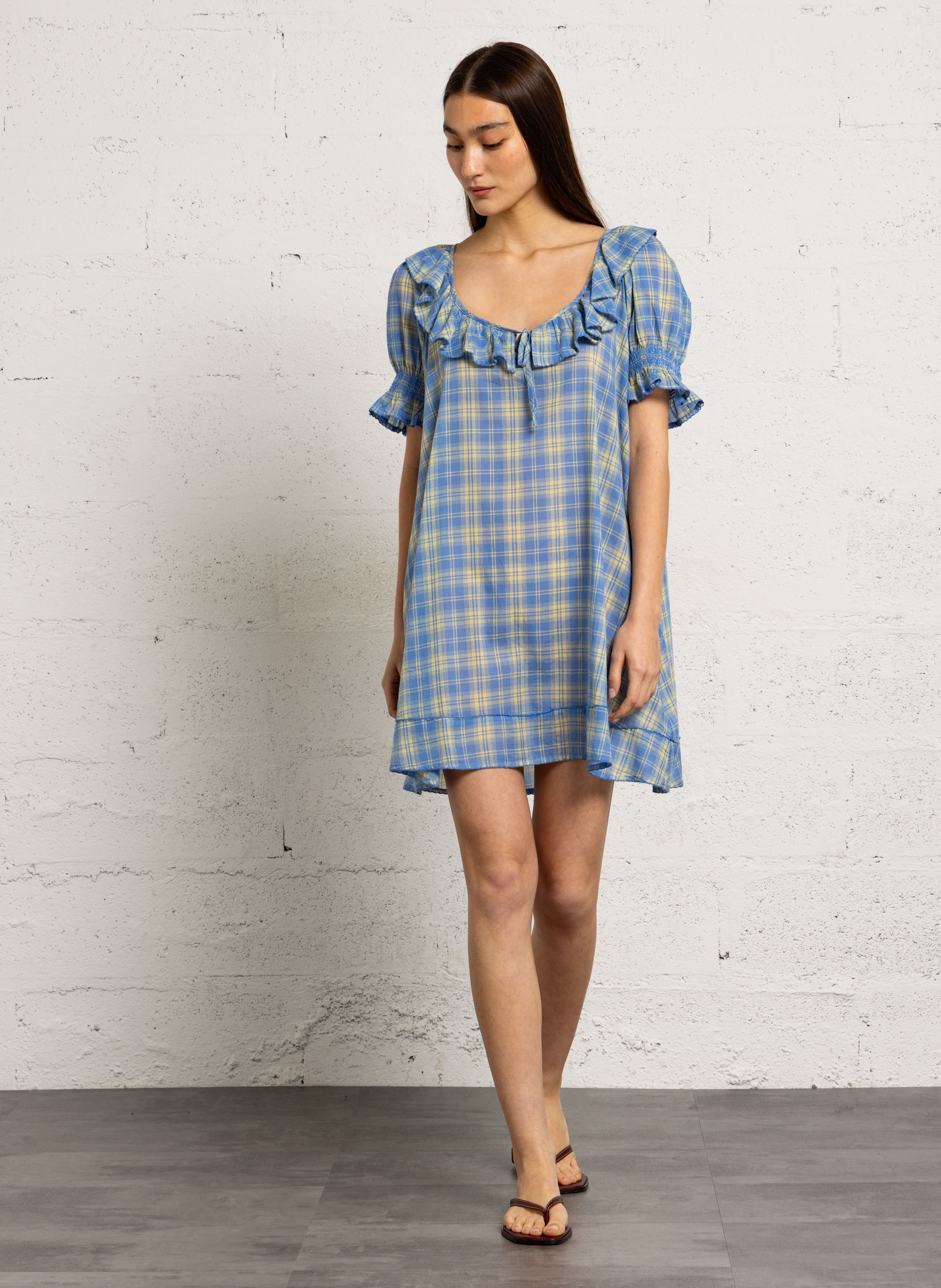 Printed dress DAMSON MADDER Blue