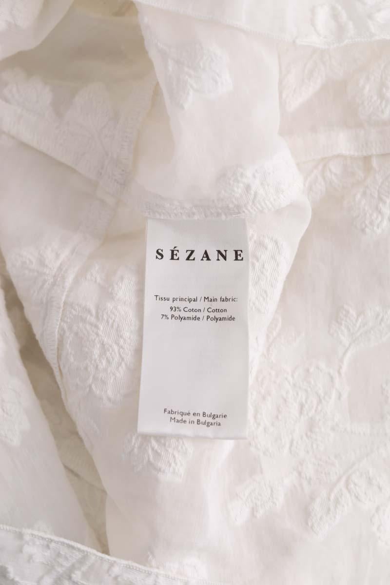 Top sans manche SEZANE - Seconde main Blanc