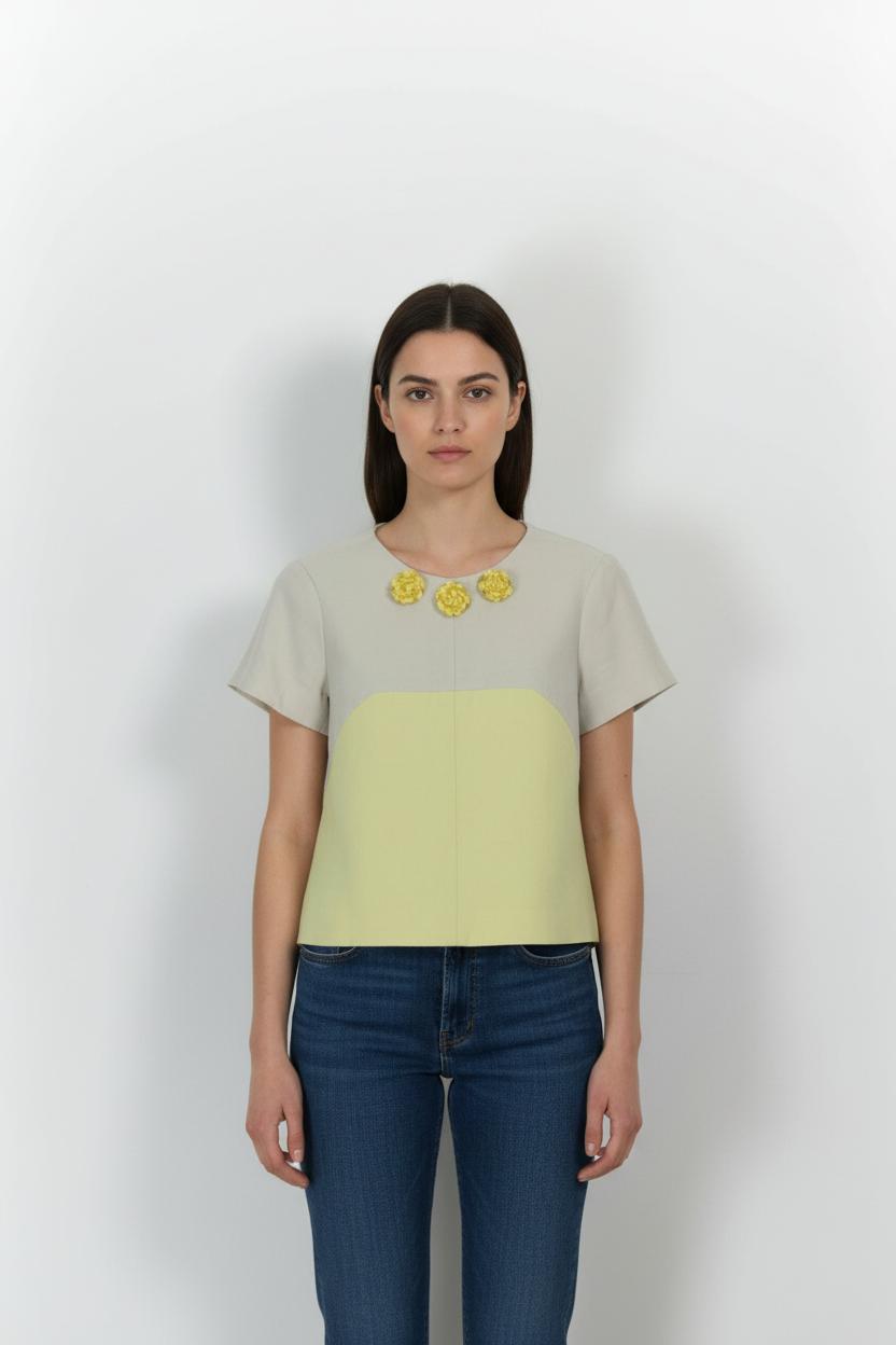 Blouse TARA JARMON - Seconde Main Yellow