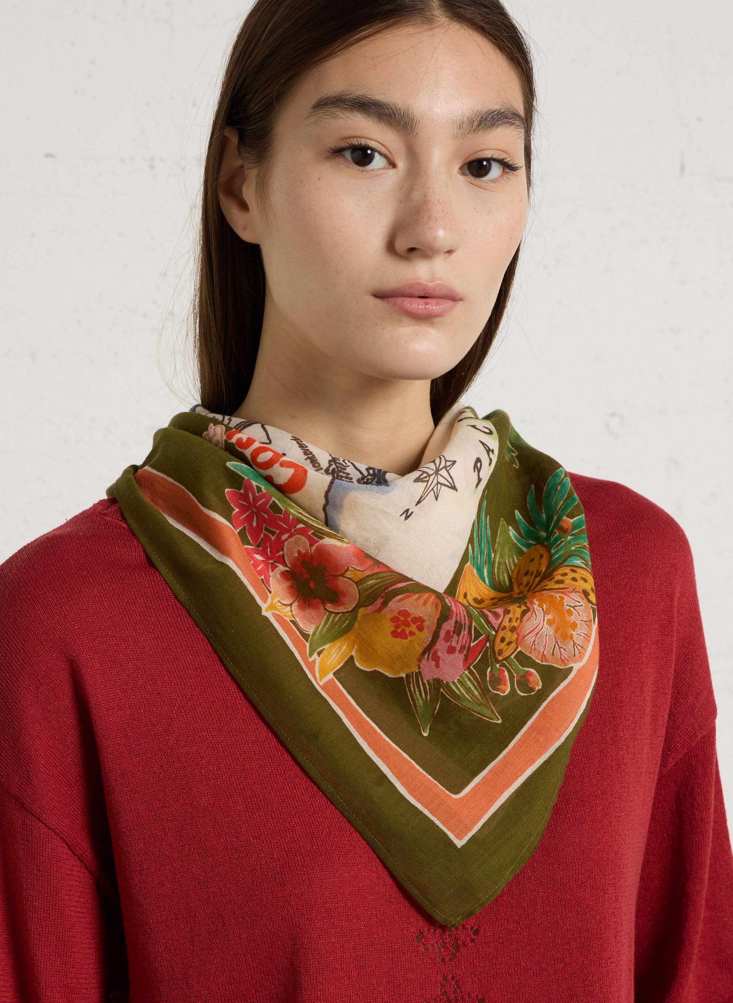 Foulard en coton imprimé HARTFORD