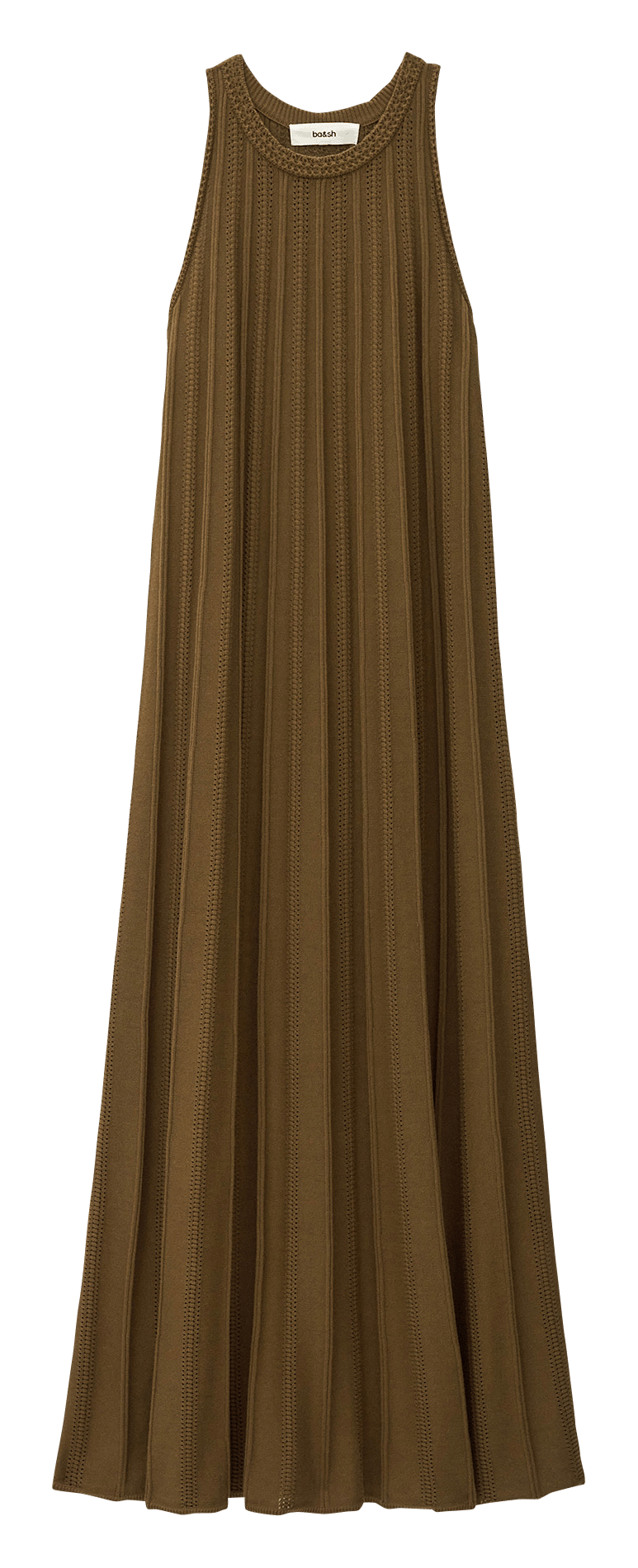 Ärmelloses langes Kleid in lockerer Passform BA&SH Beige