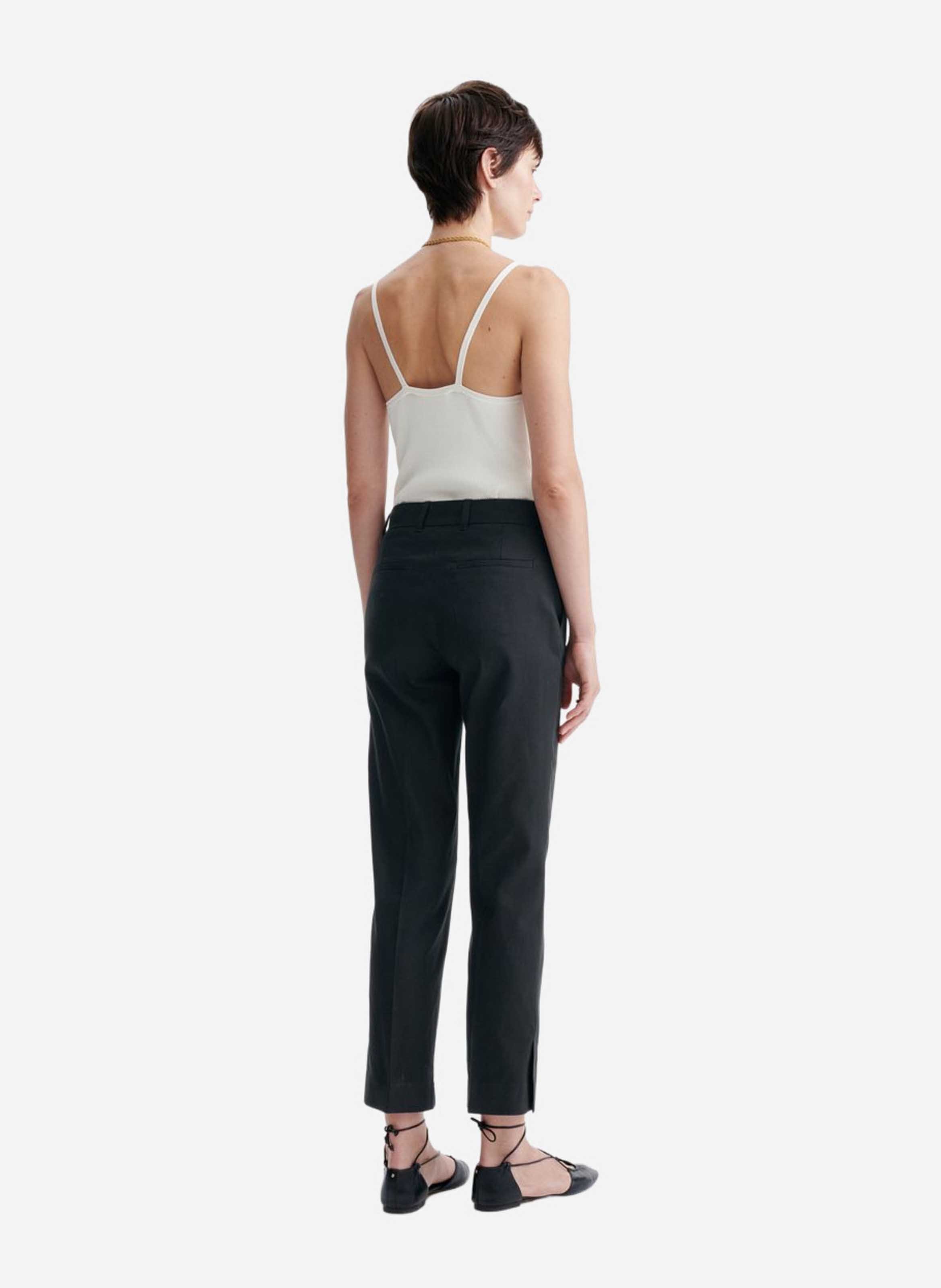 Straight tailored trousers in plain color VANESSA BRUNO Black