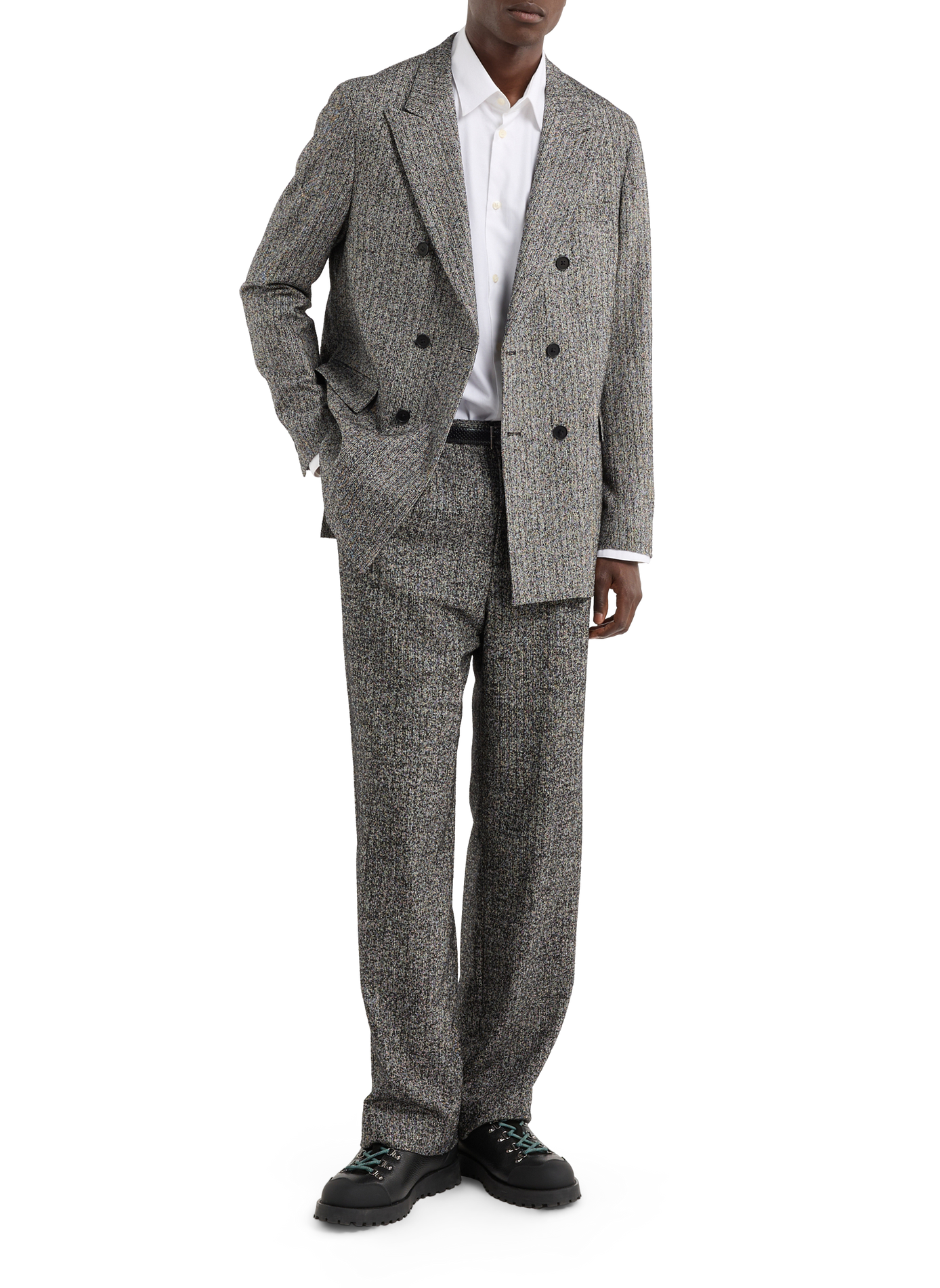 Isolv wool and silk blend jacket SAISON 1865 Black