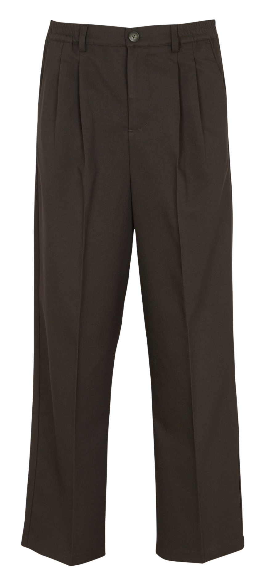 Einfarbige Anzughose mit Bundfalten CASUAL FRIDAY Beige