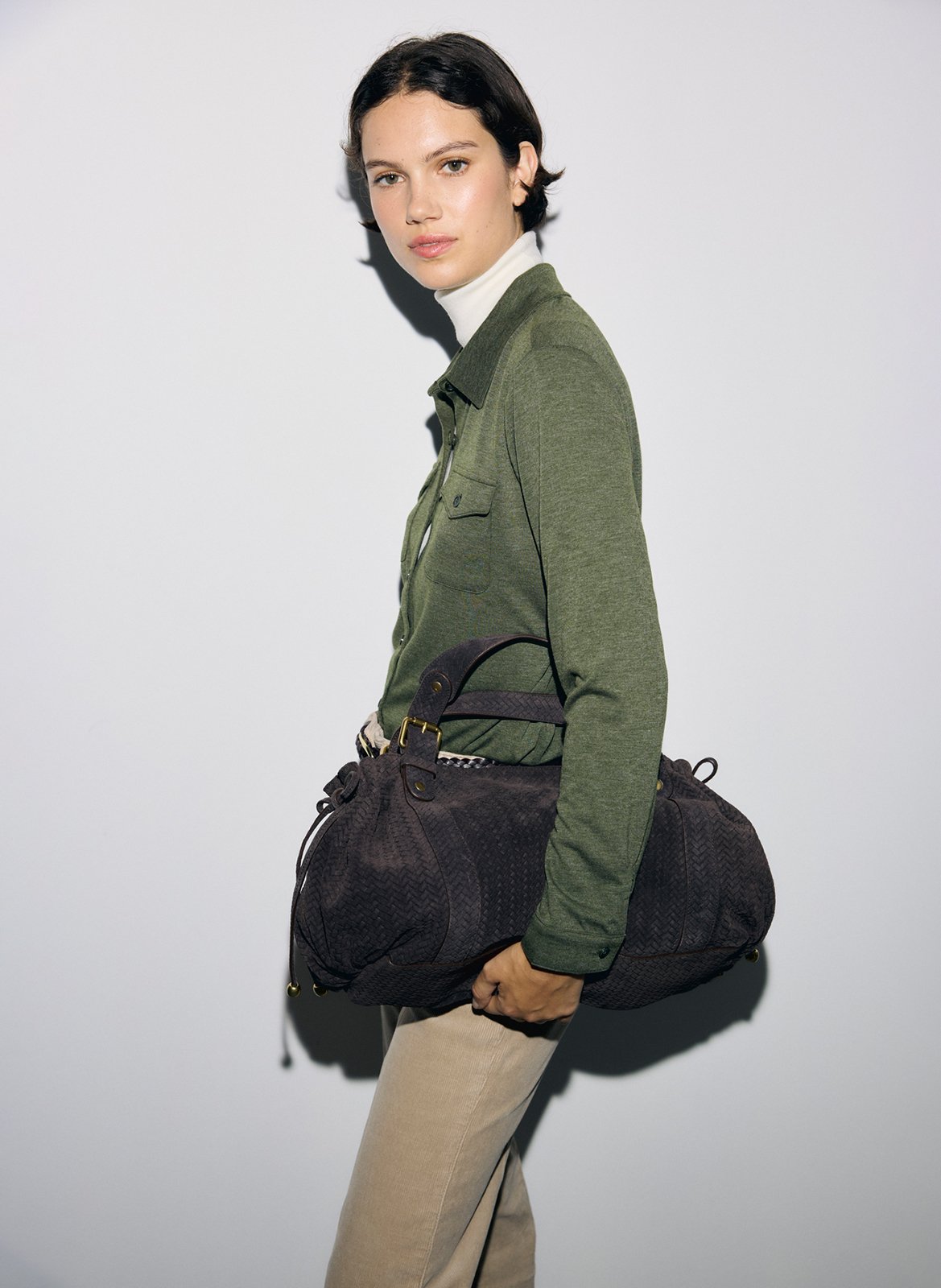 Gerade geschnittenes Hemd mit klassischem Kragen und Taschen GERARD DAREL Khaki