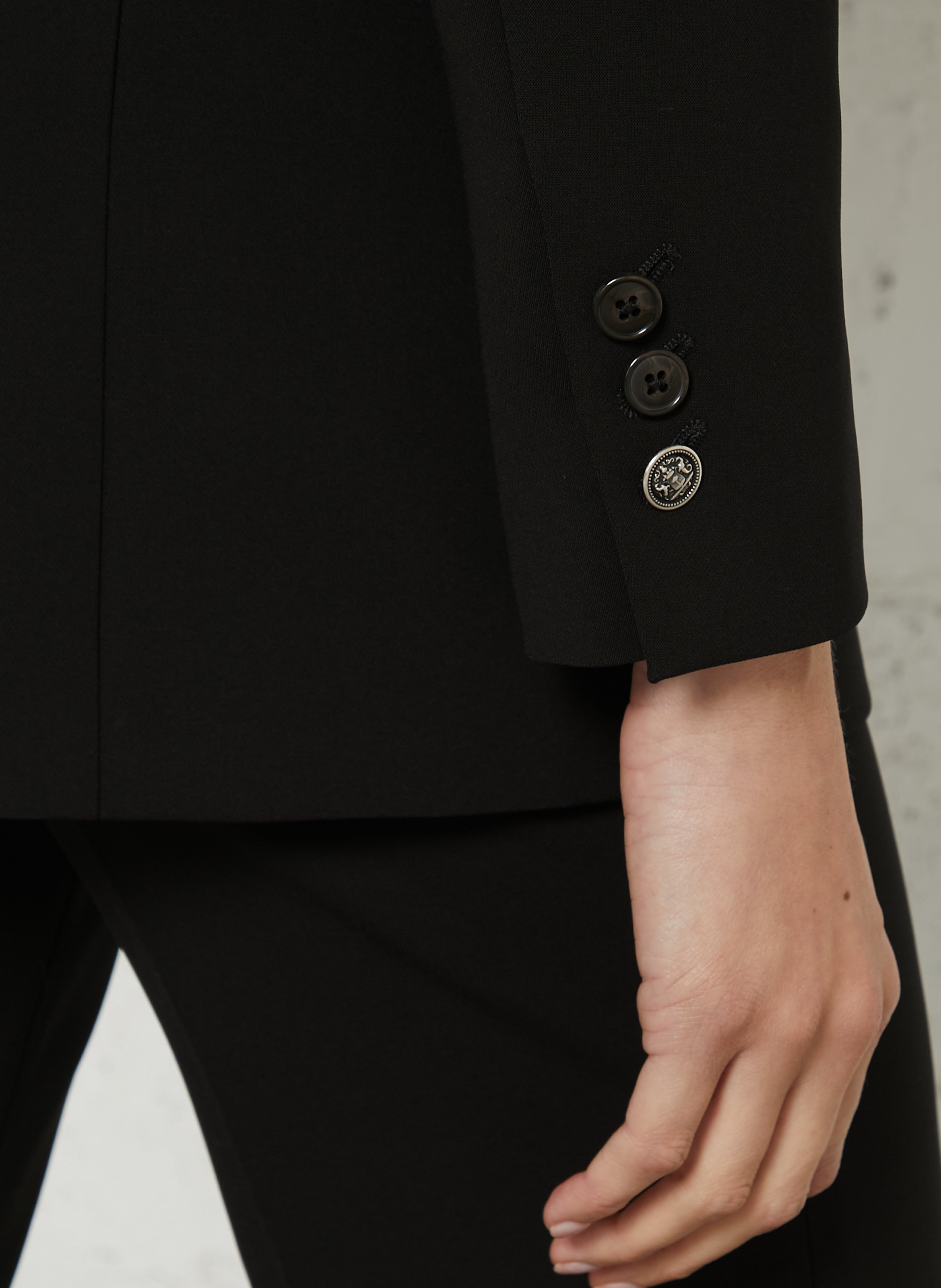 Blazer droit à double boutonnage  MAISON 123 Noir