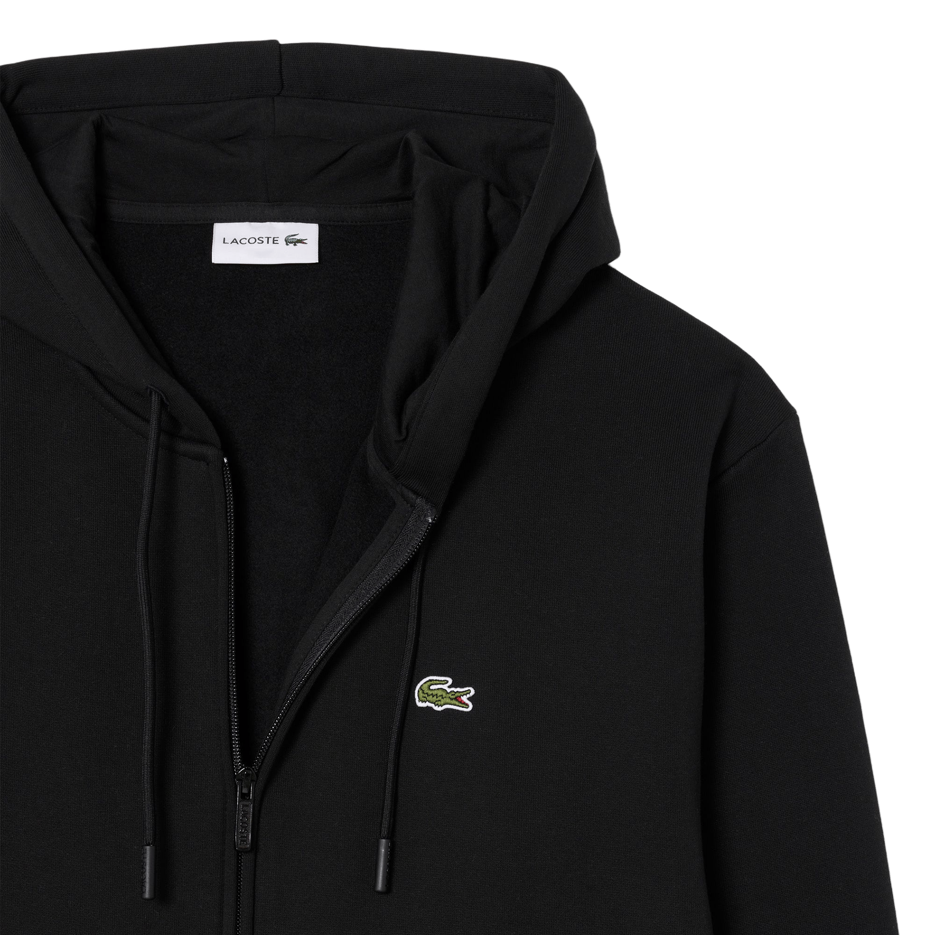 Cotton-blend hoodie LACOSTE Black