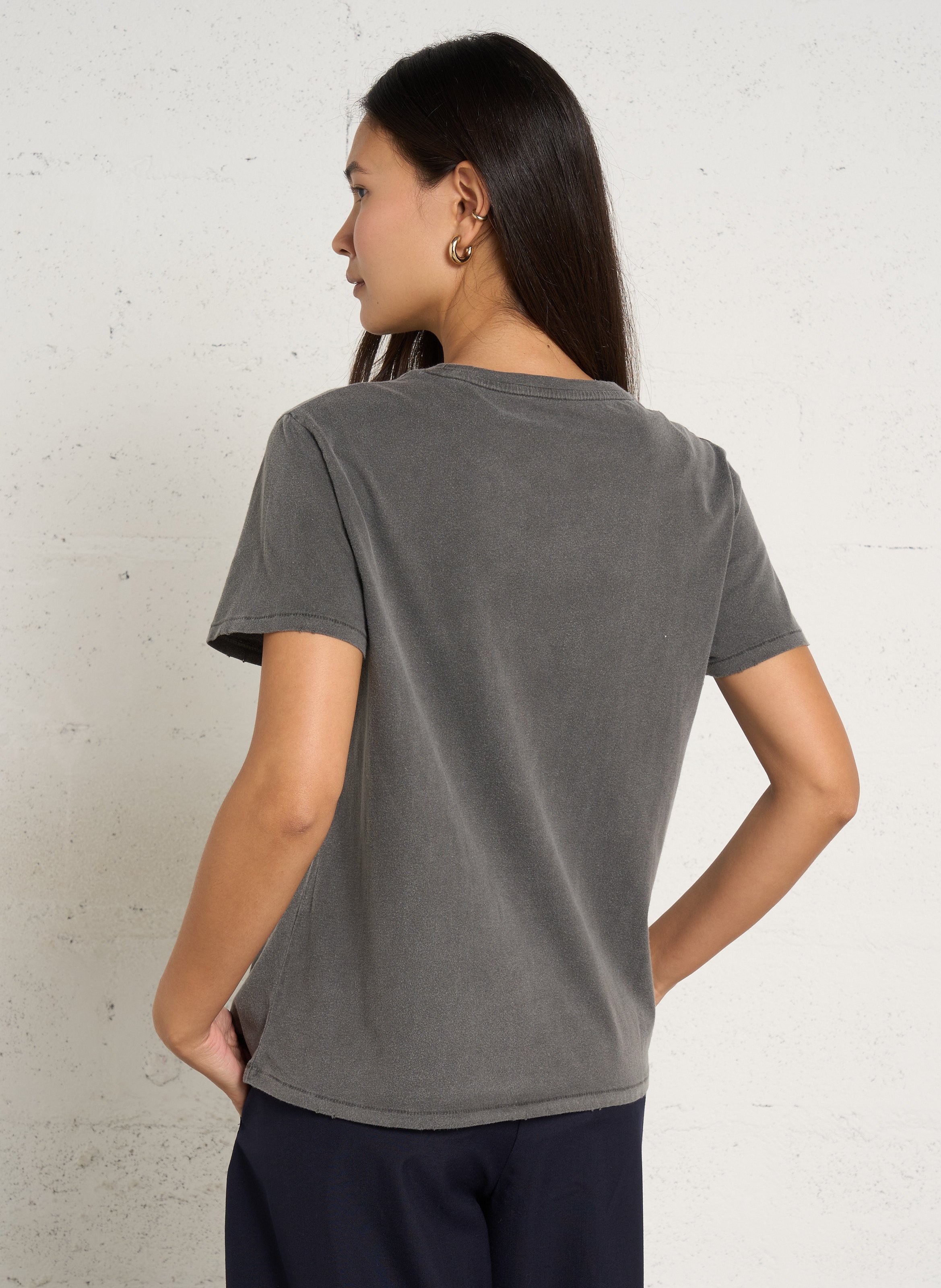 Katoenen T-shirt met print  NEWTONE Grijs