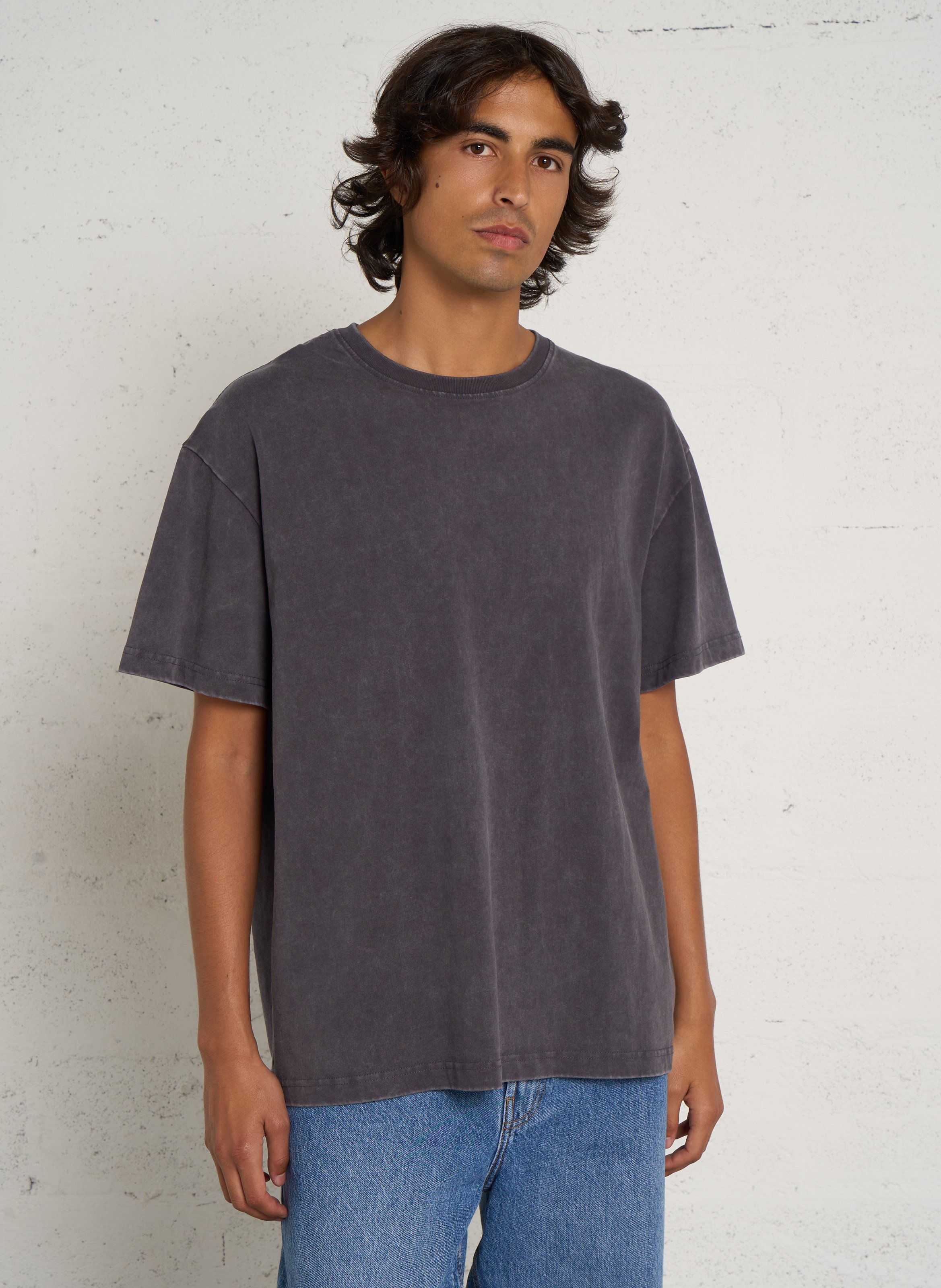 Round-neck cotton T-shirt  SOLID