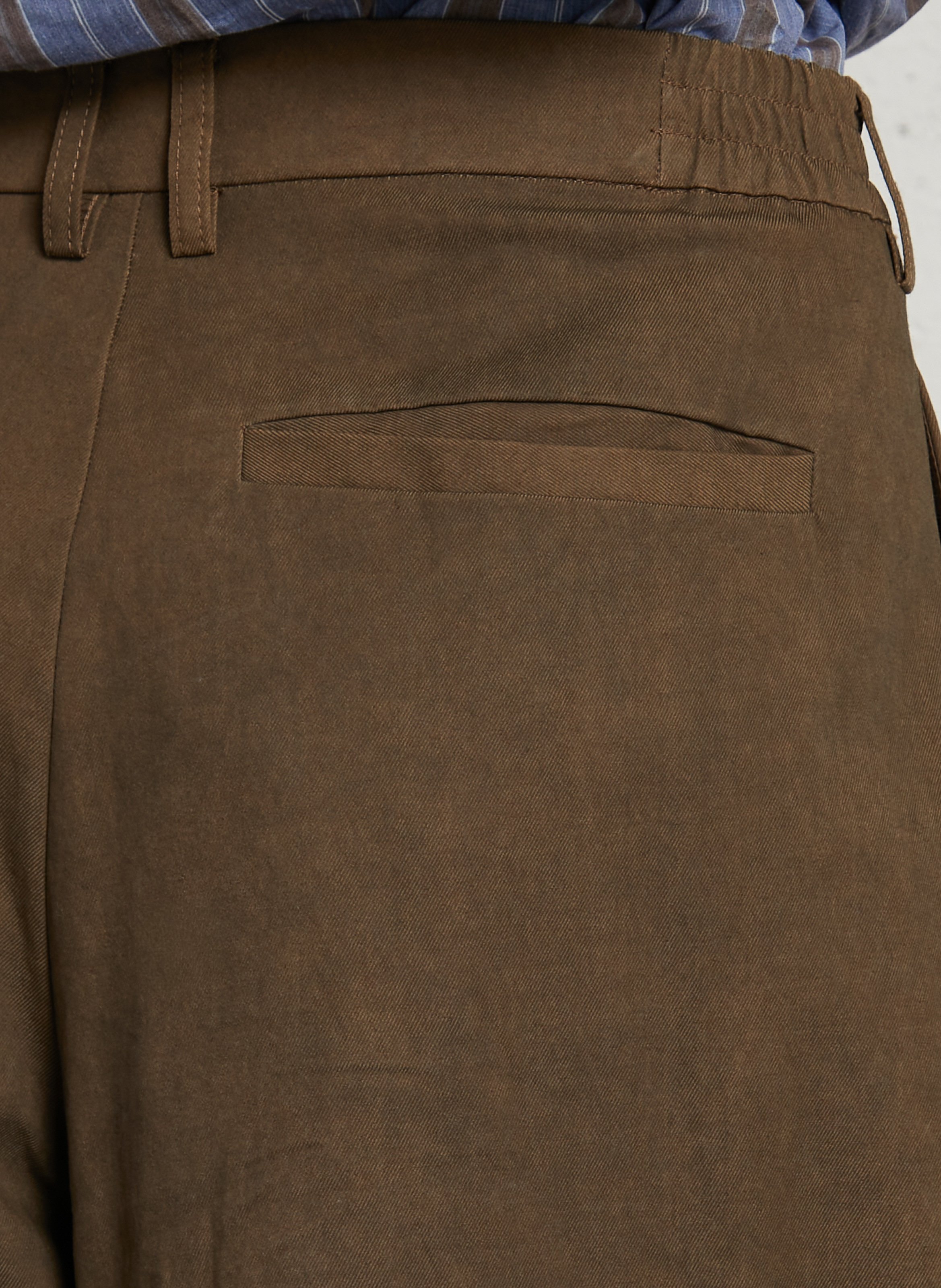 Wijde broek met hoge taille RUE DE TOKYO Bruin
