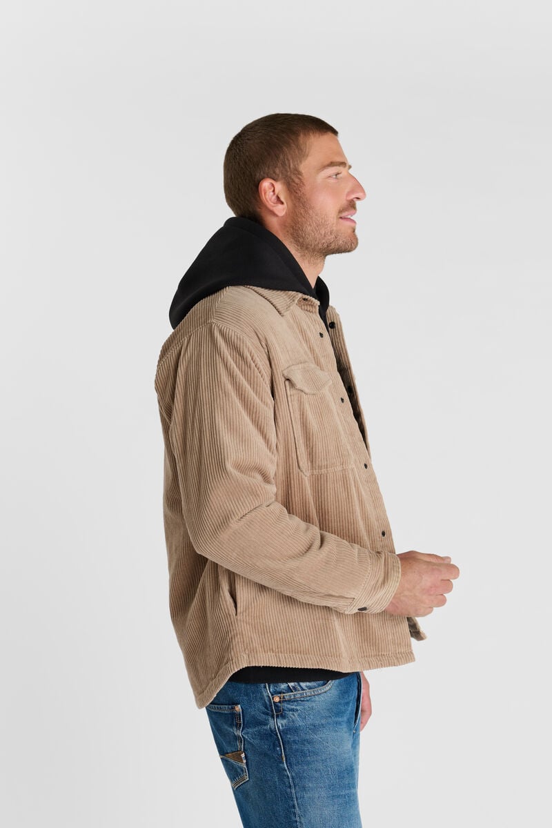 Snap-button overshirt LE TEMPS DES CERISES Beige
