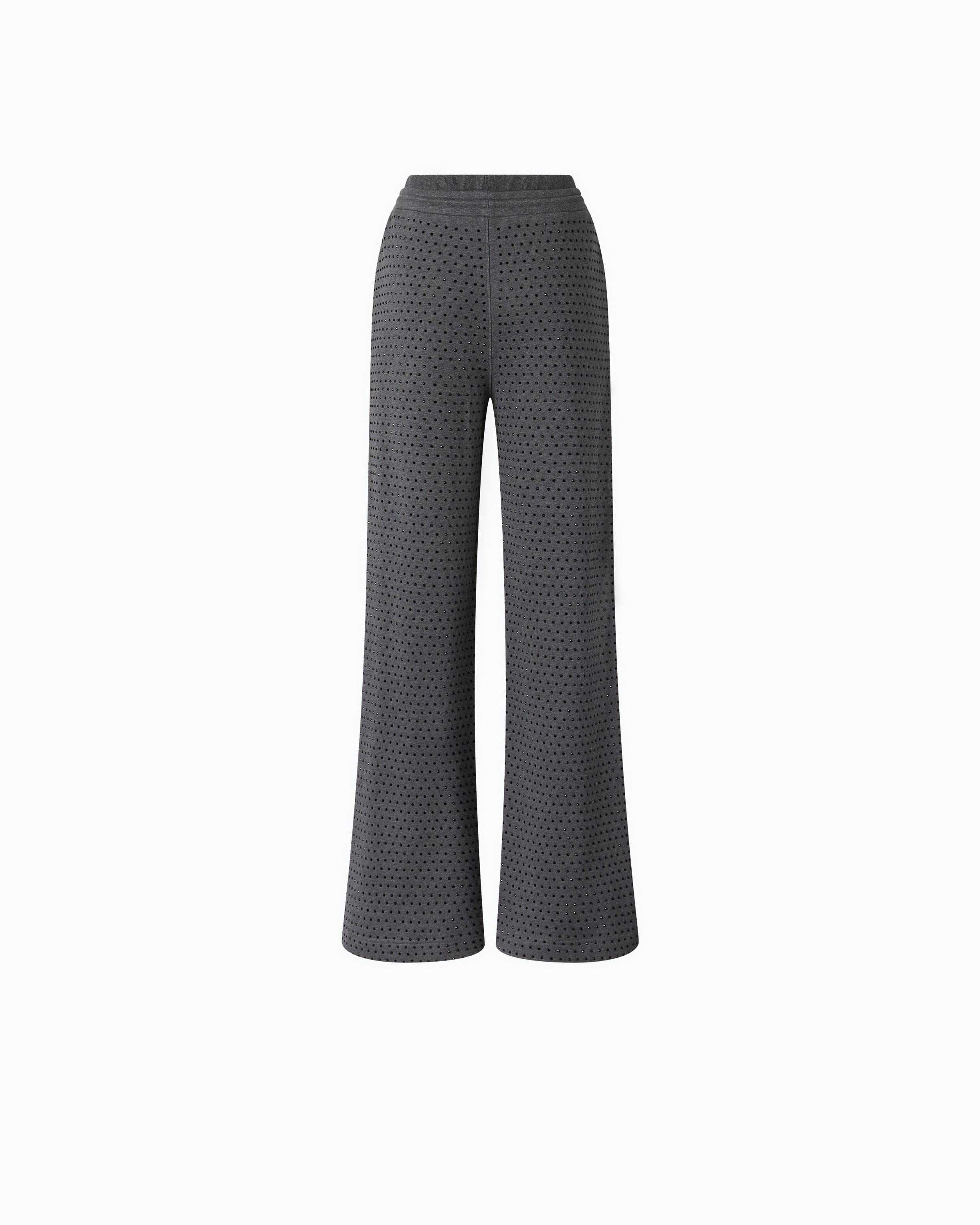 Pantalon en molleton à strass all-over PINKO Gris