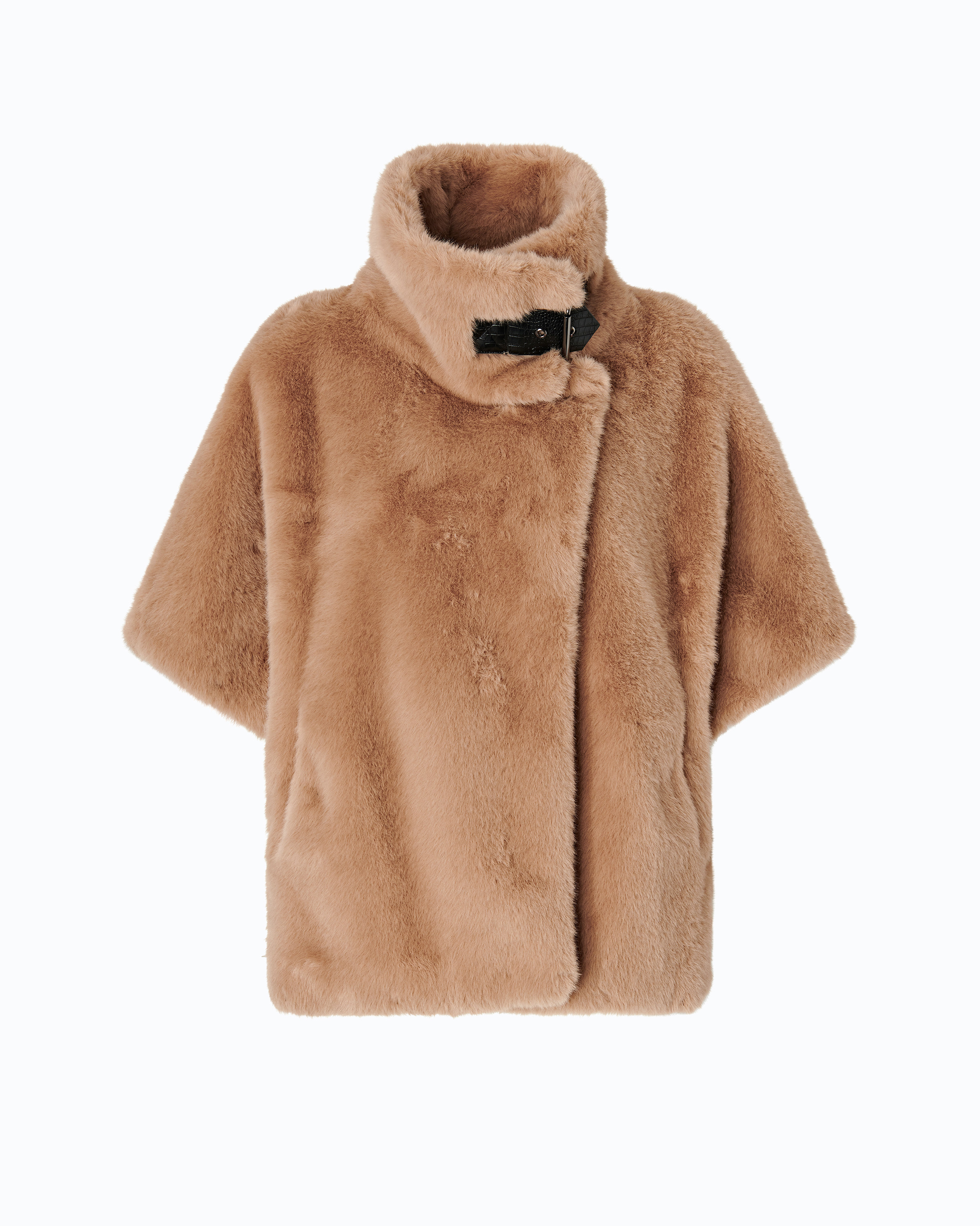 Cape en fourrure synthétique PINKO Beige