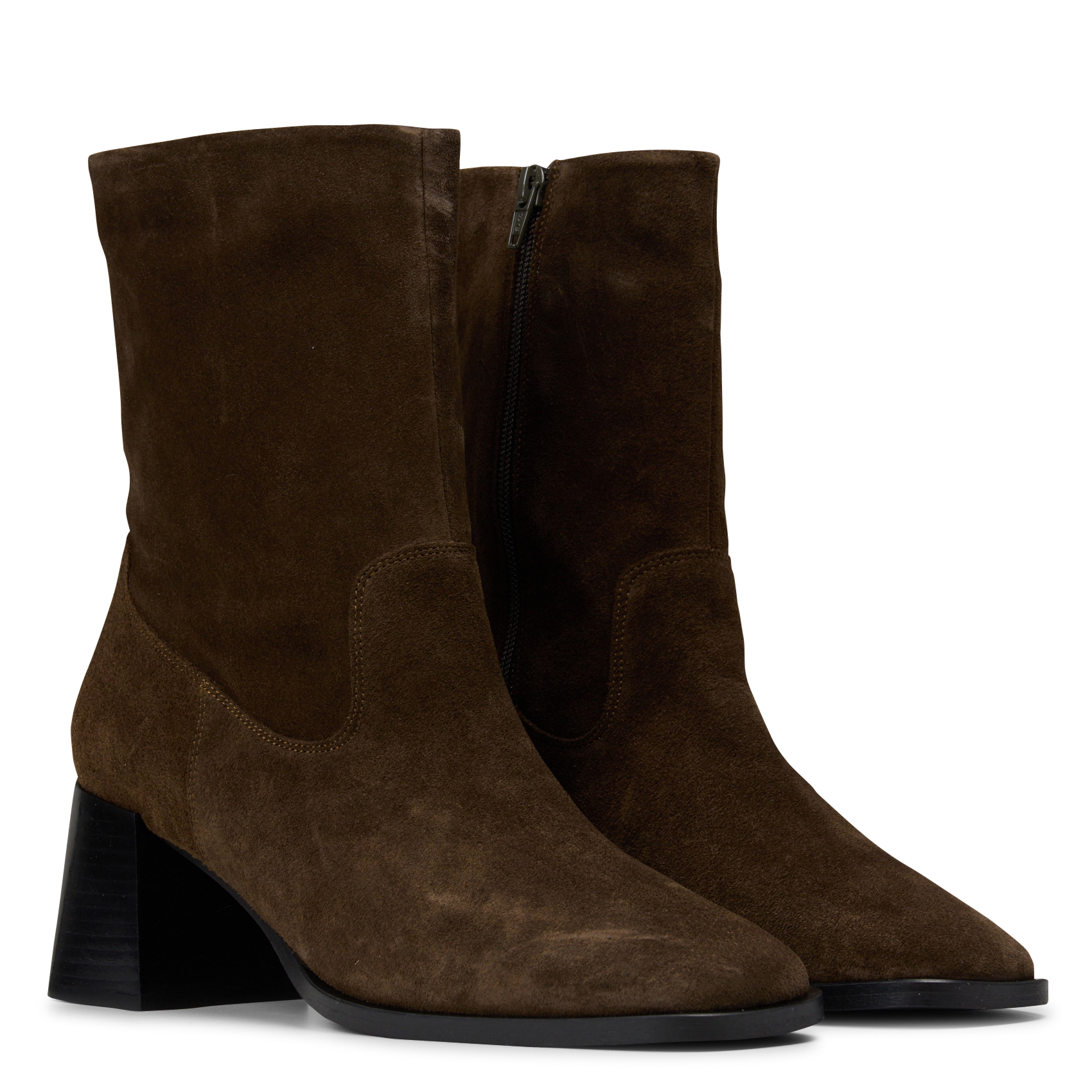 Leather mid-calf boots MELLOW YELLOW Khaki