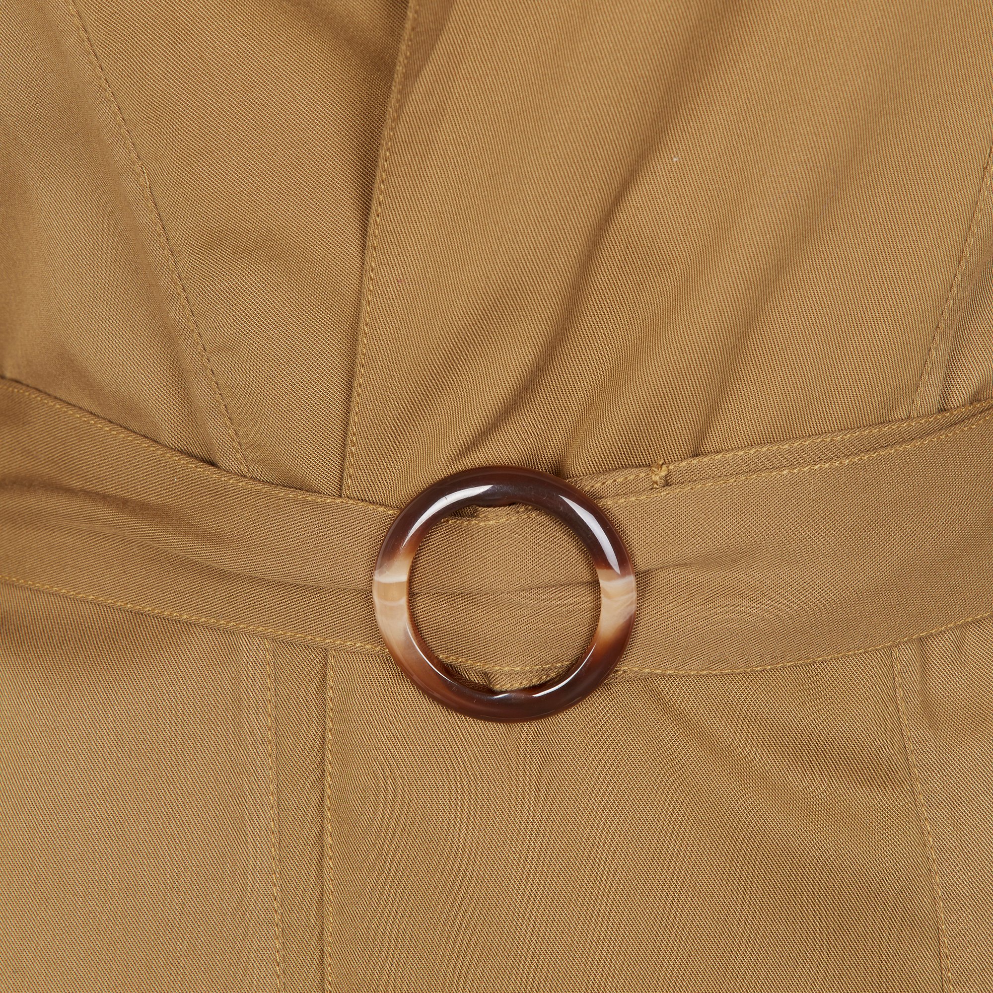 Trench long fluide ceinturé Qorum SWILDENS Kaki