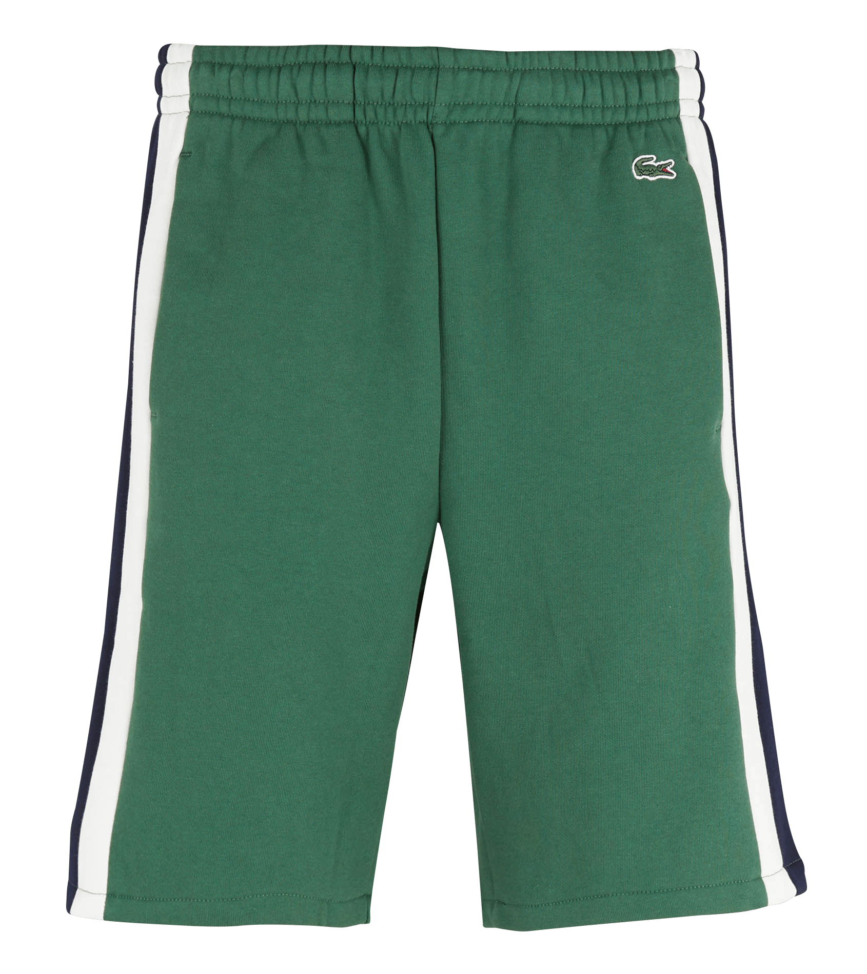 Short de mezcla de algodón con logotipo bordado VerdeLACOSTE