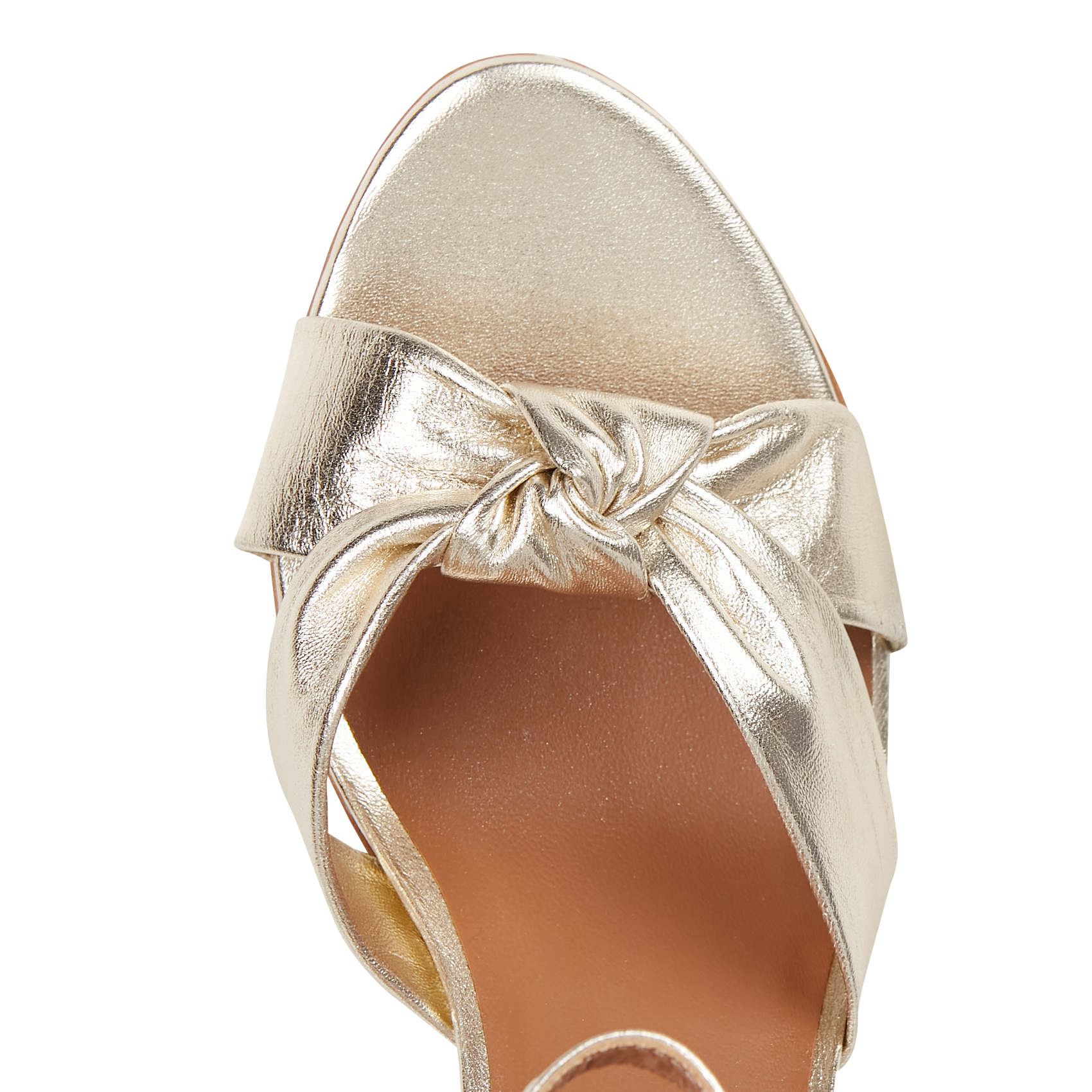 Sandales à talon en cuir MELLOW YELLOW Doré