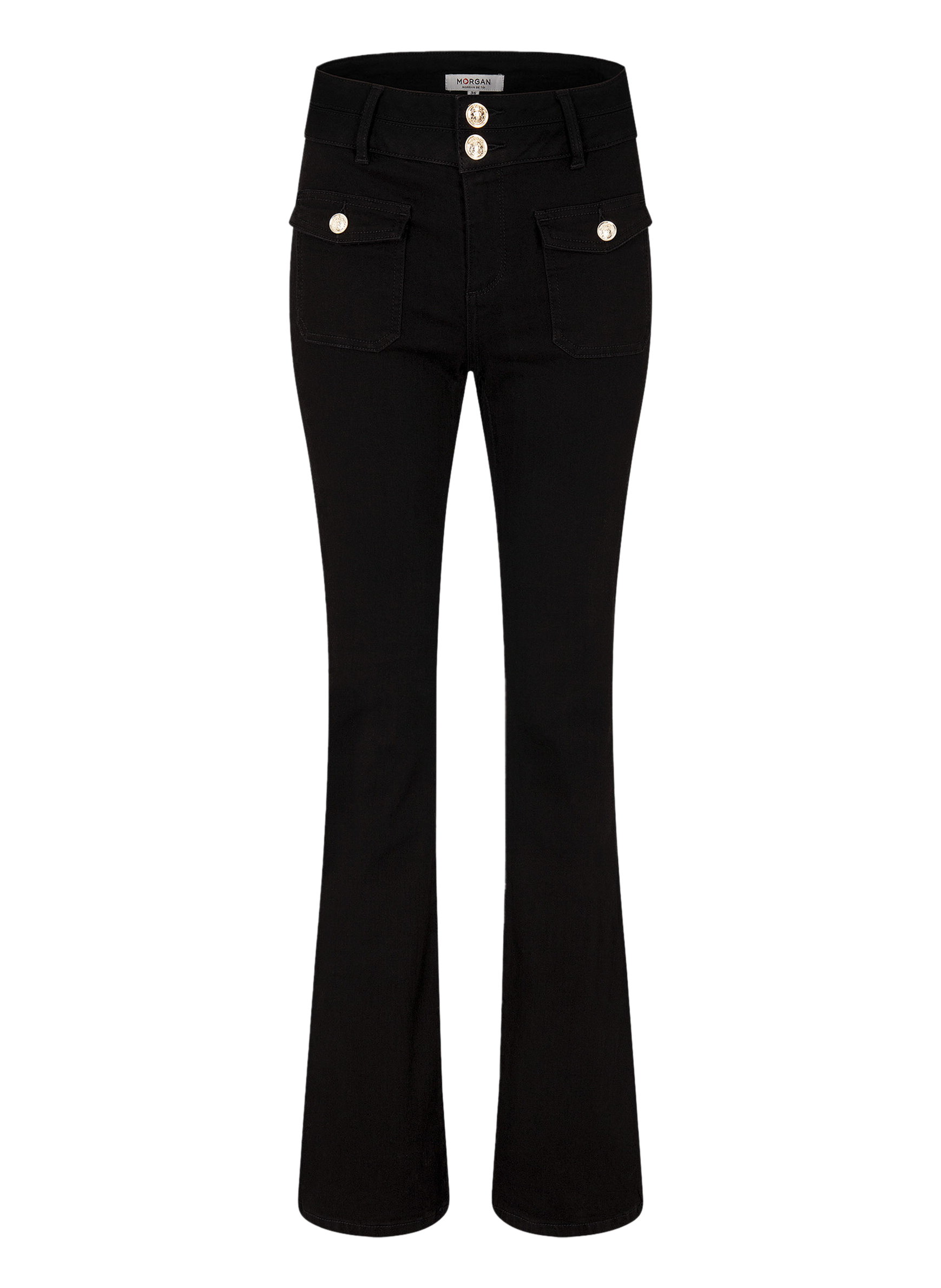 Jean bootcut en coton mélangé MORGAN Noir