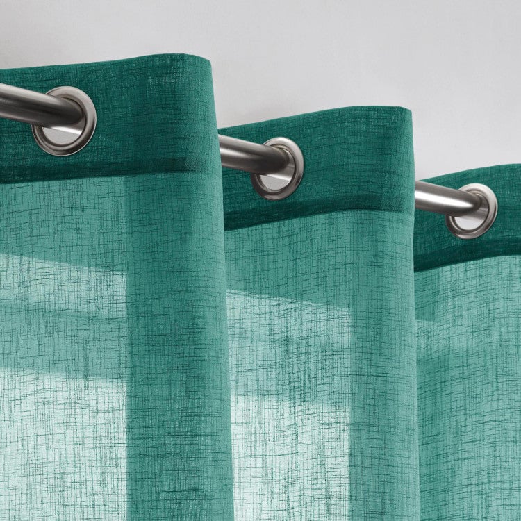 MILOS - Net curtain with eyelets MADURA Green