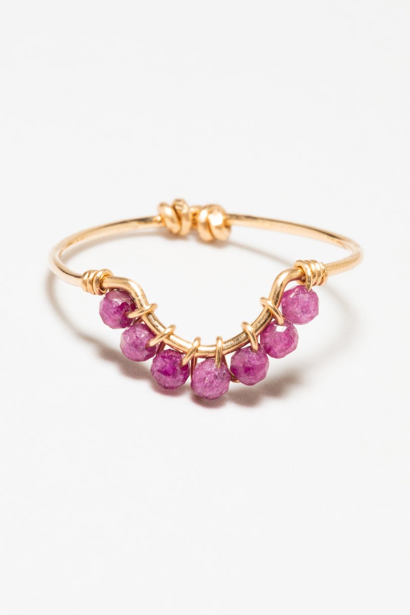Frida ring - ruby YAY Pink