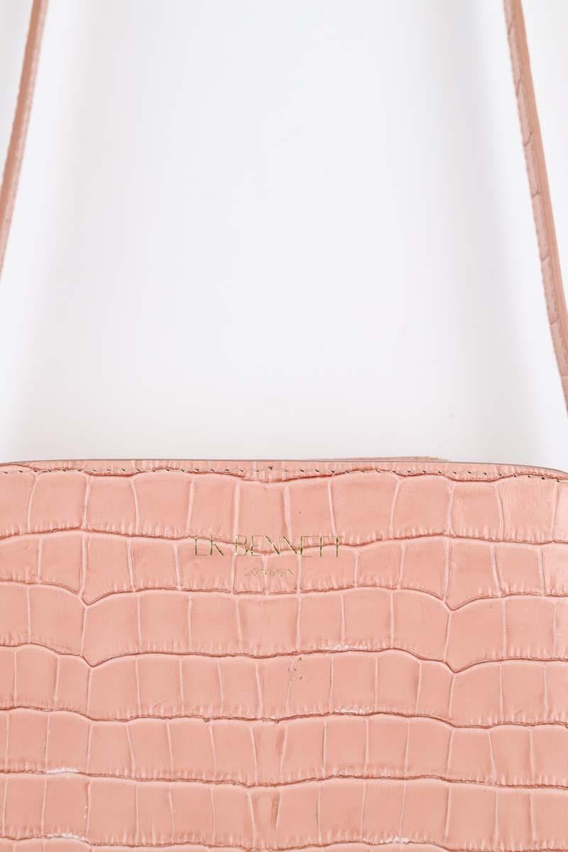 Leather messenger bag LK BENNETT - Seconde Main Pink