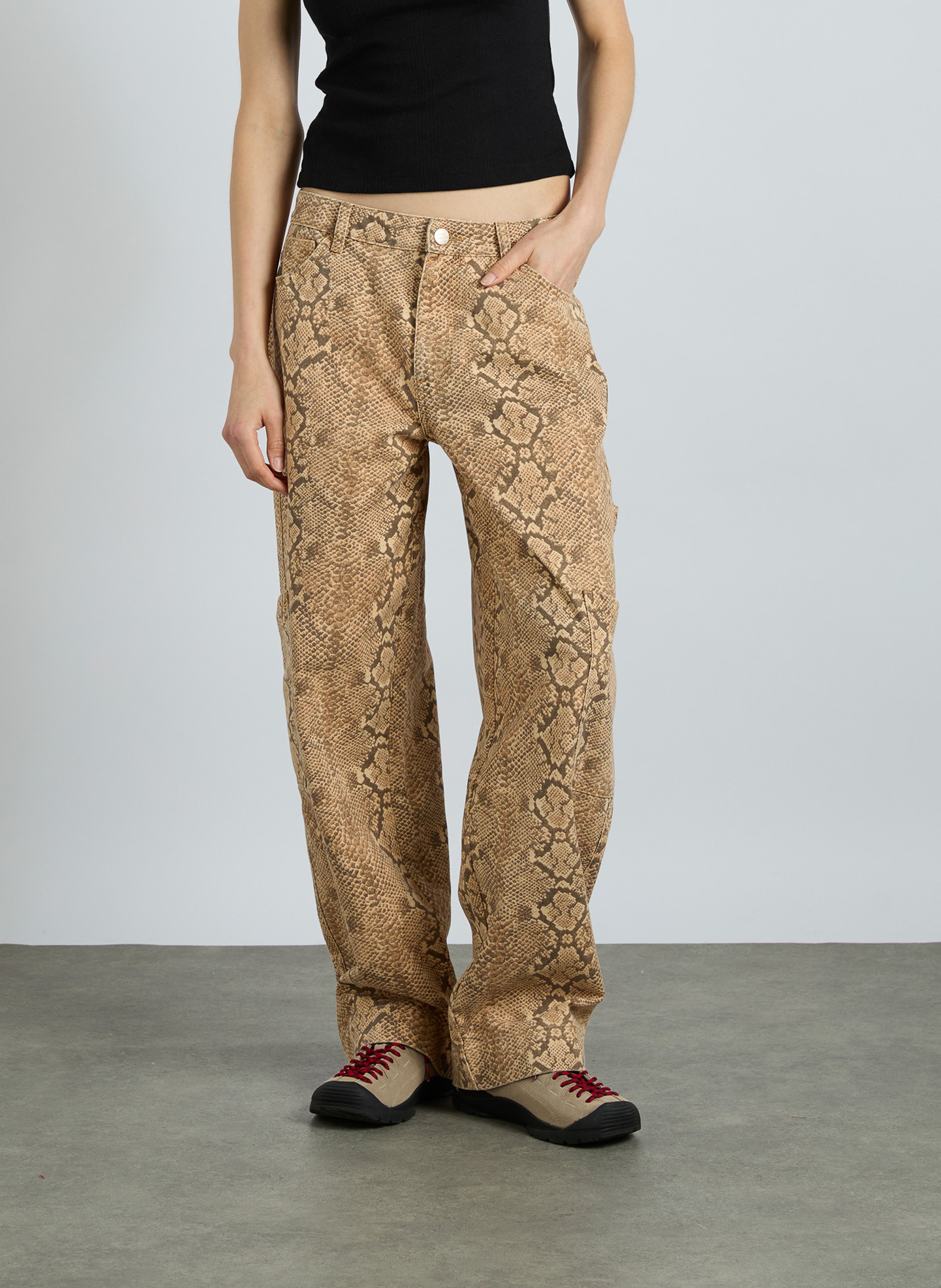 Snake print cargo jeans DAMSON MADDER Multicolored