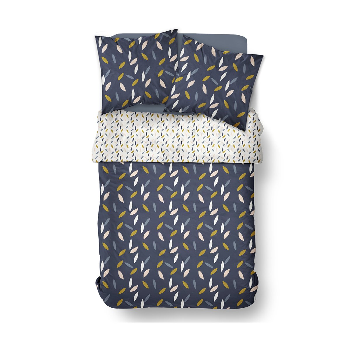 Printed cotton bed set TODAY LINGE DE MAISON Blue