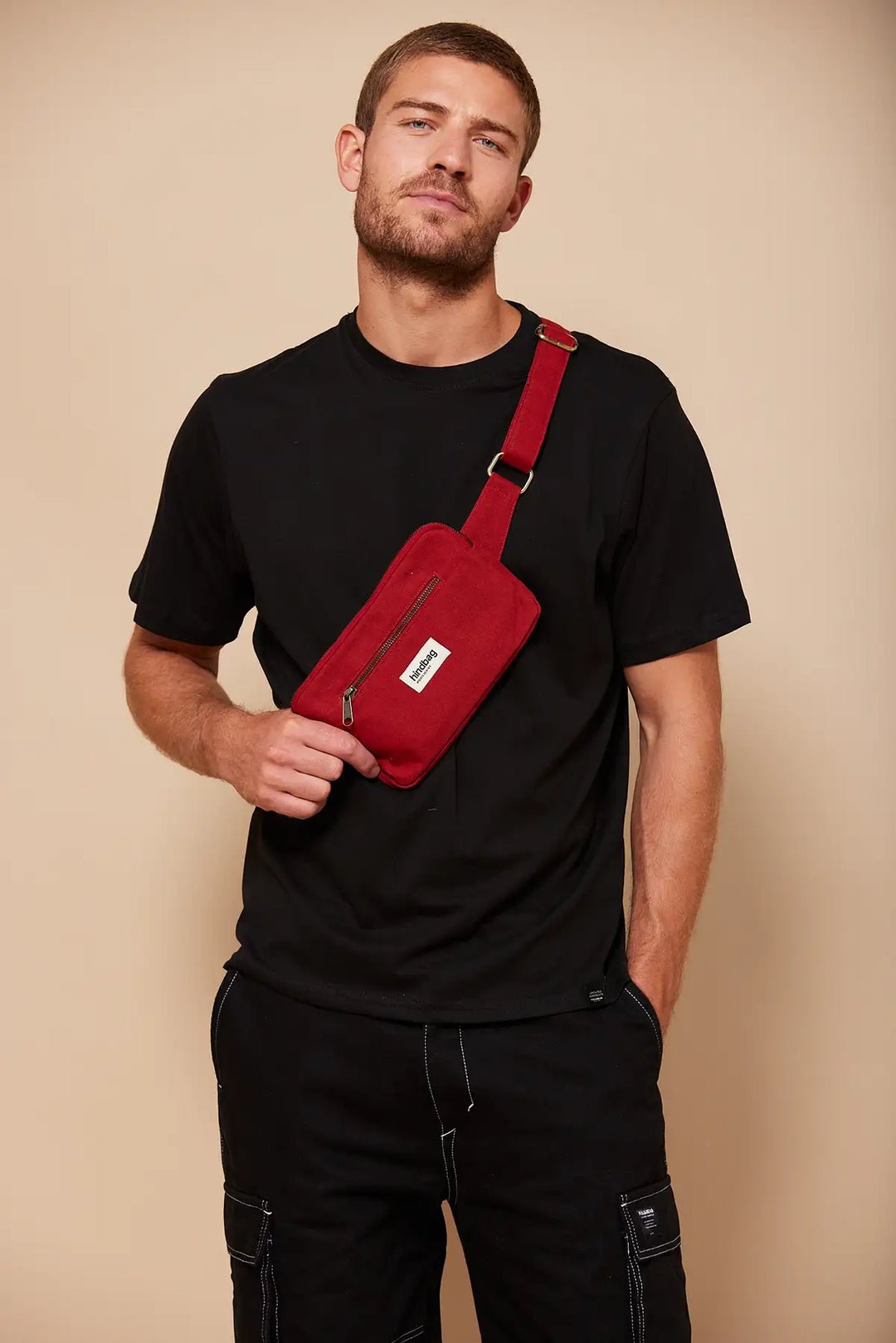 Cotton waist bag HINDBAG Red
