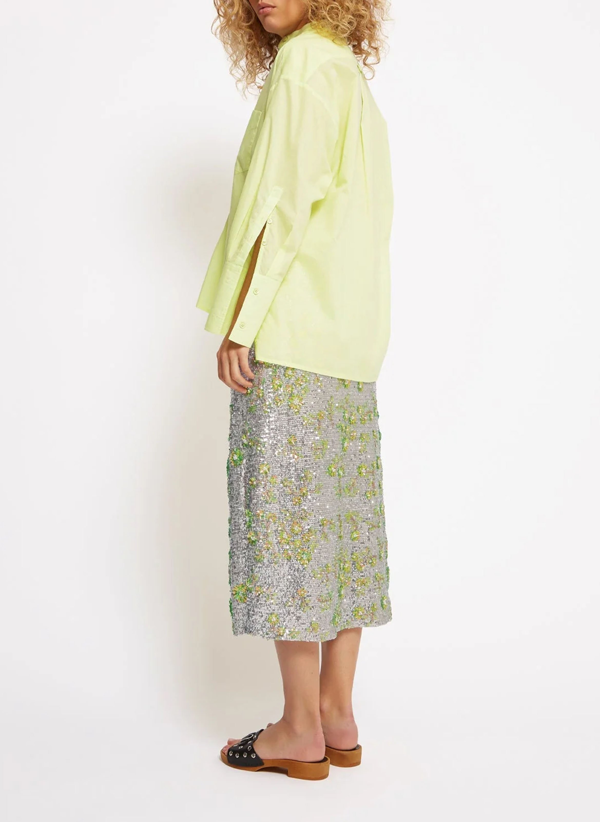 Chemise droite boutonnée ROSEANNA Vert