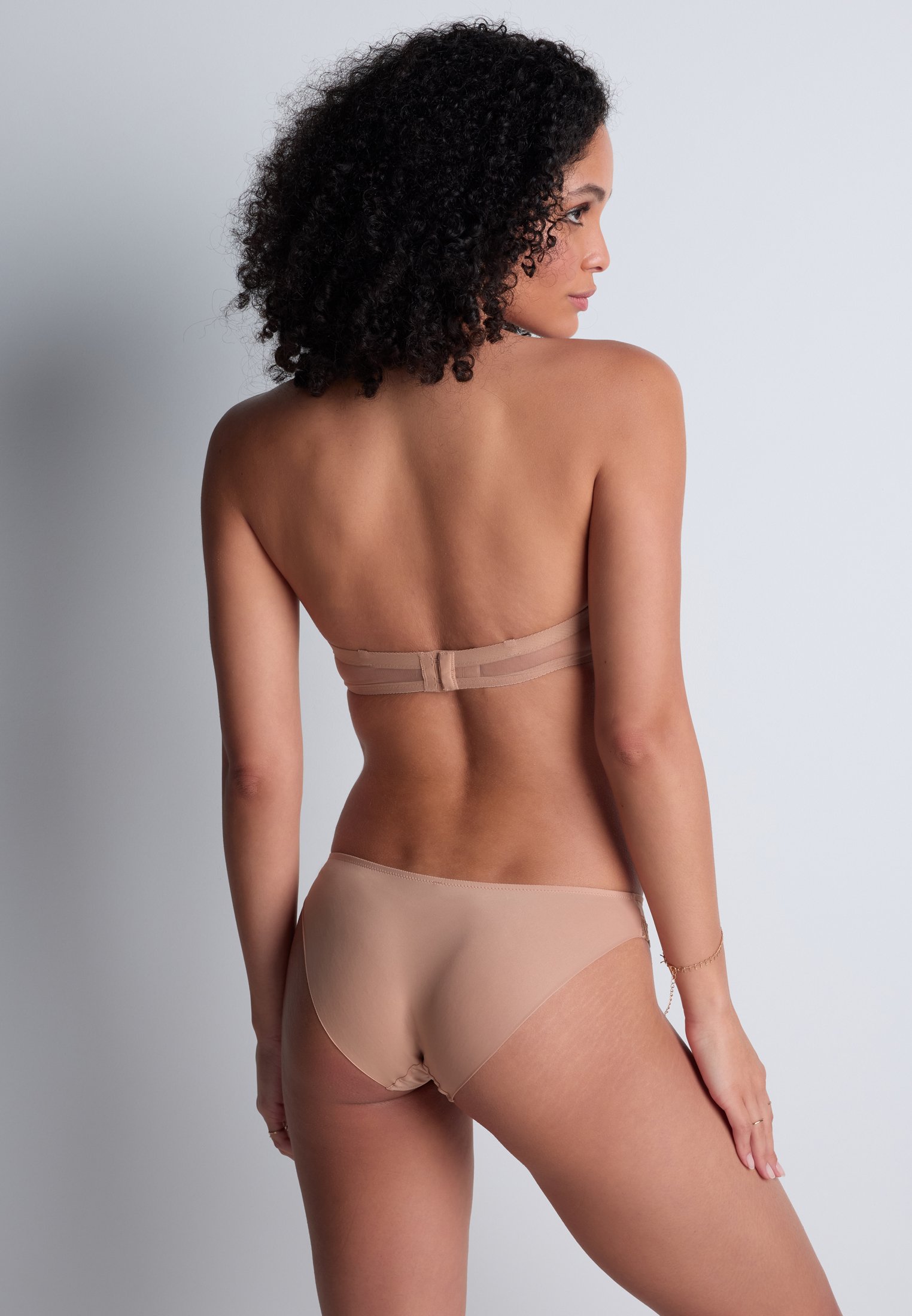 Plunge bandeau bra AUBADE Beige