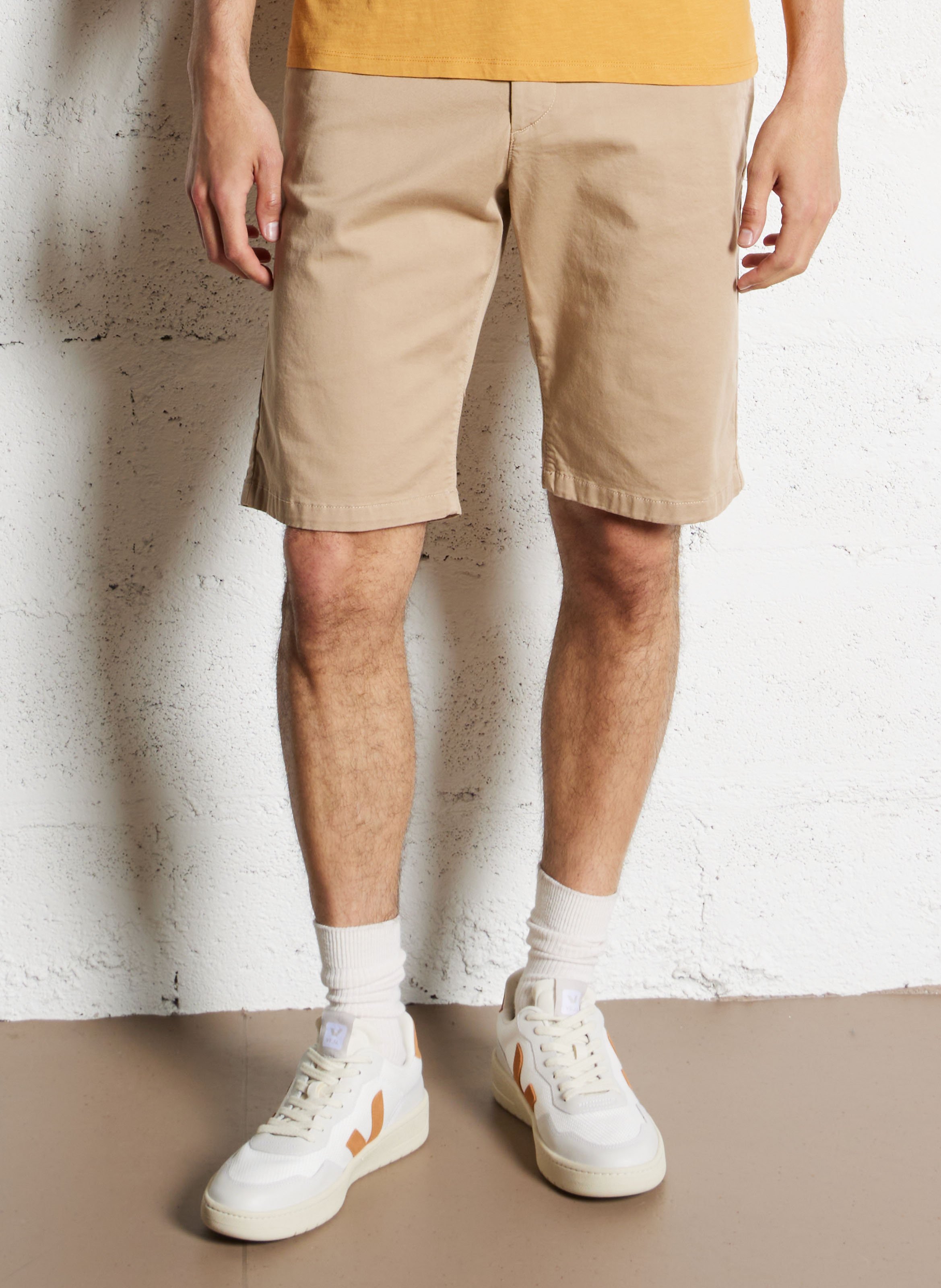 Straight-leg cotton-blend Bermuda shorts IKKS