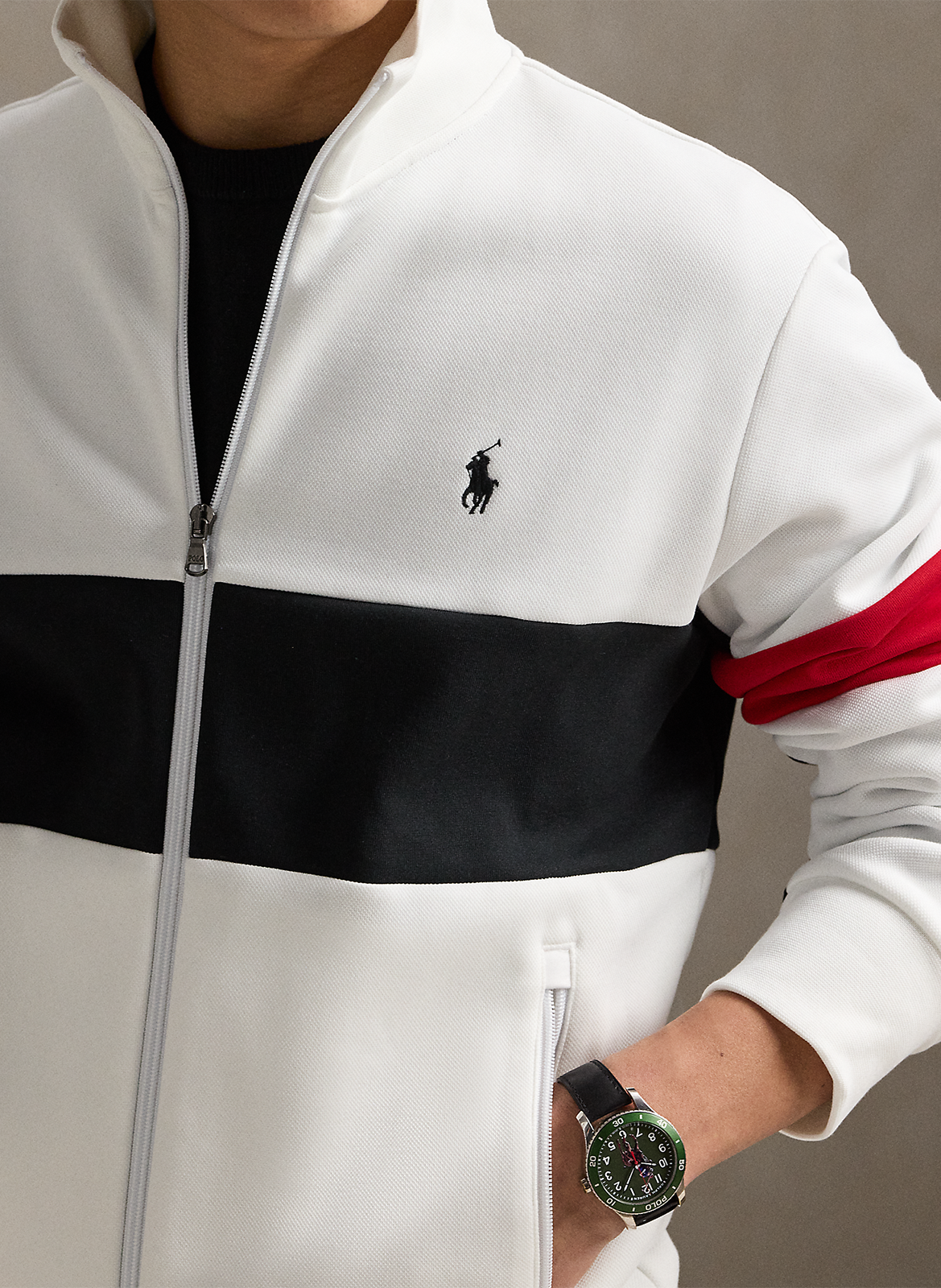 Straight cotton-blend sweatshirt POLO RALPH LAUREN White
