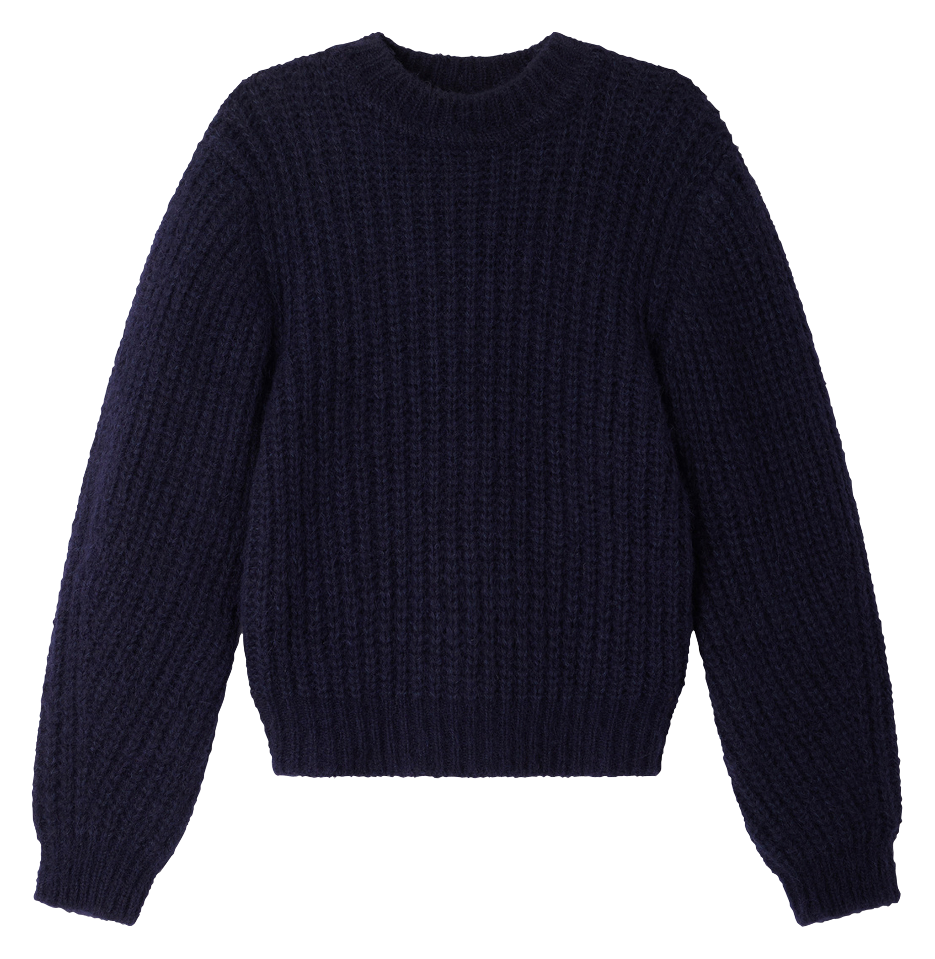 Pull droit col montant  SESSUN Bleu