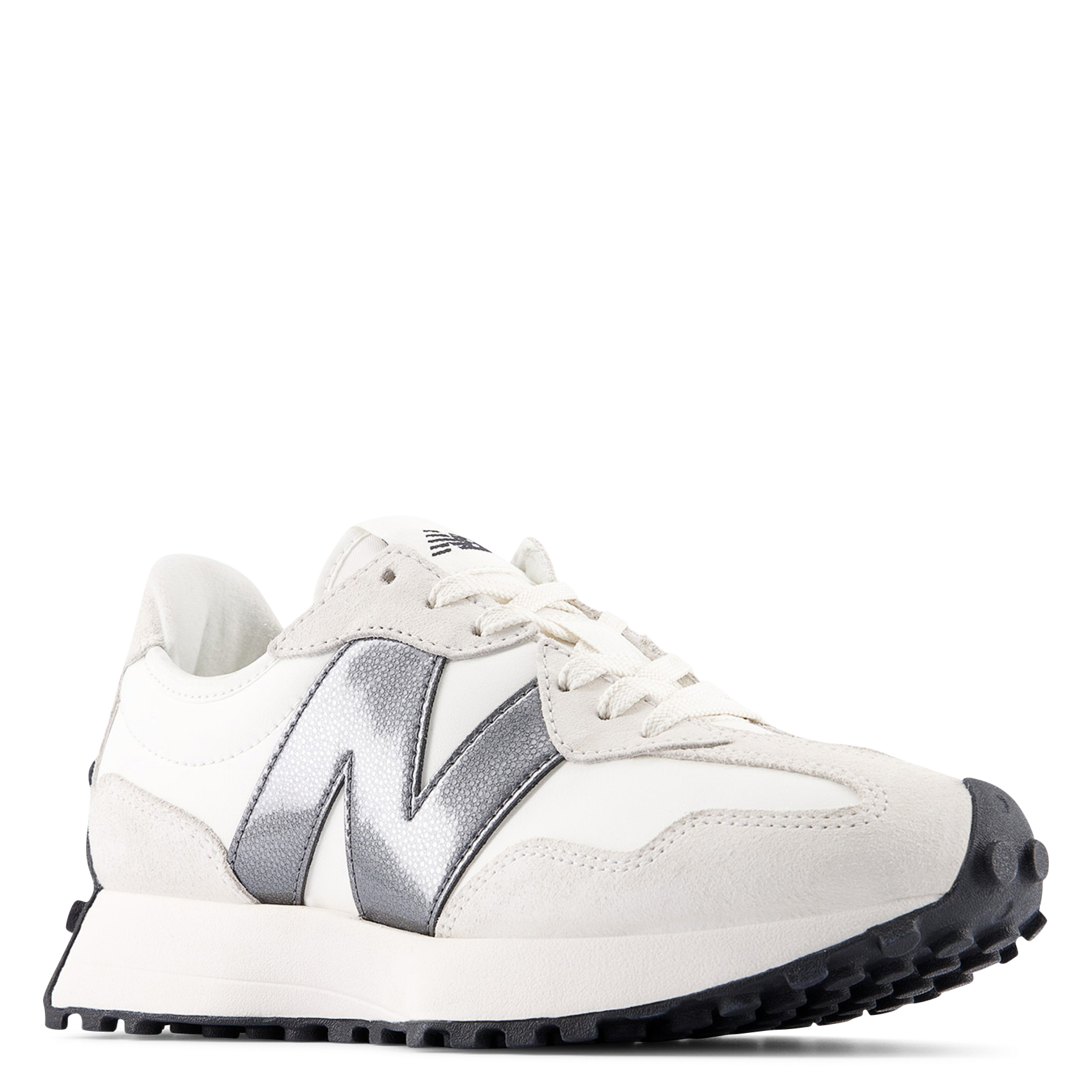 Low-top leather mix sneakers NEW BALANCE White