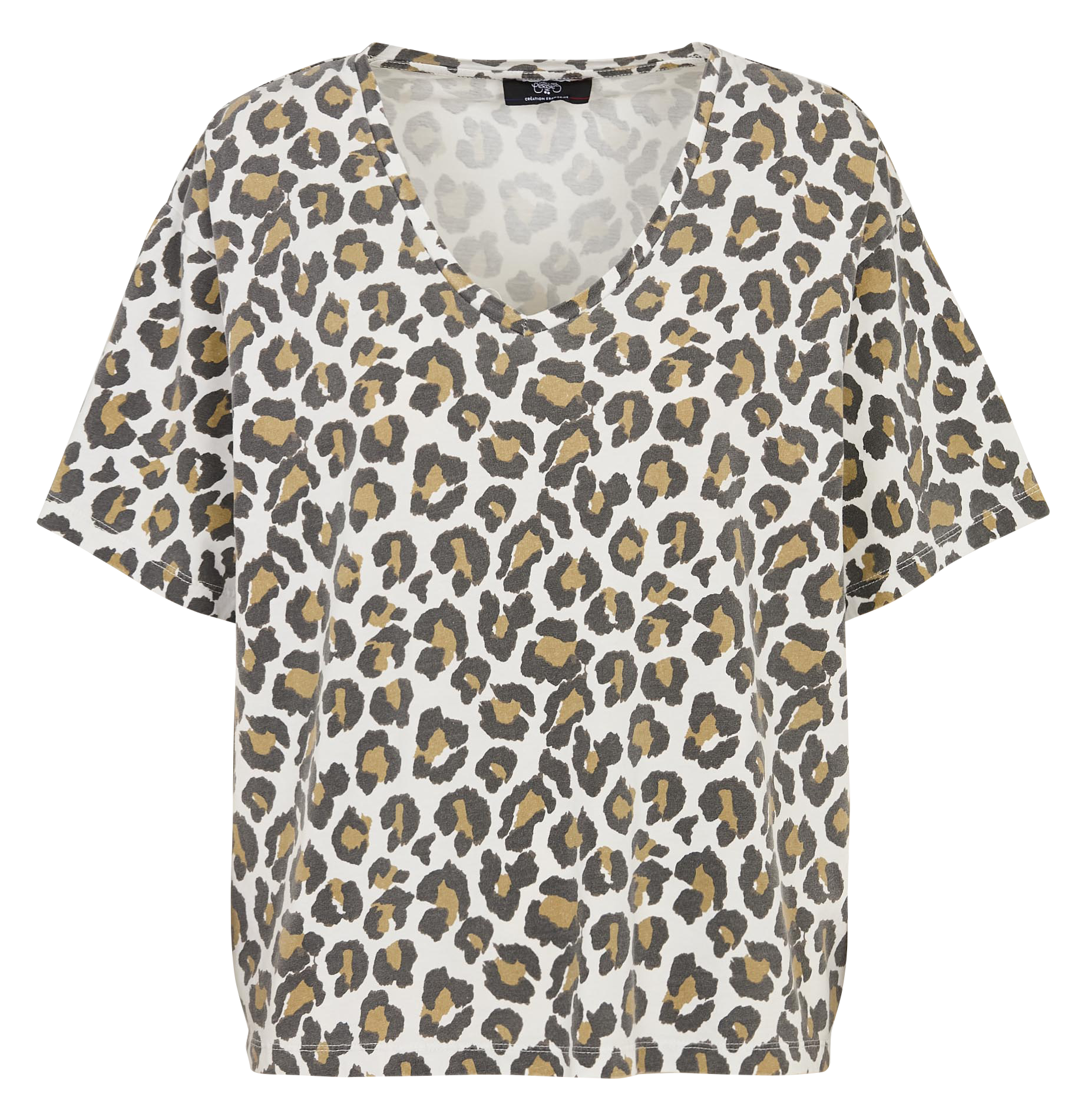 Basic cotton T-shirt LE TEMPS DES CERISES Brown