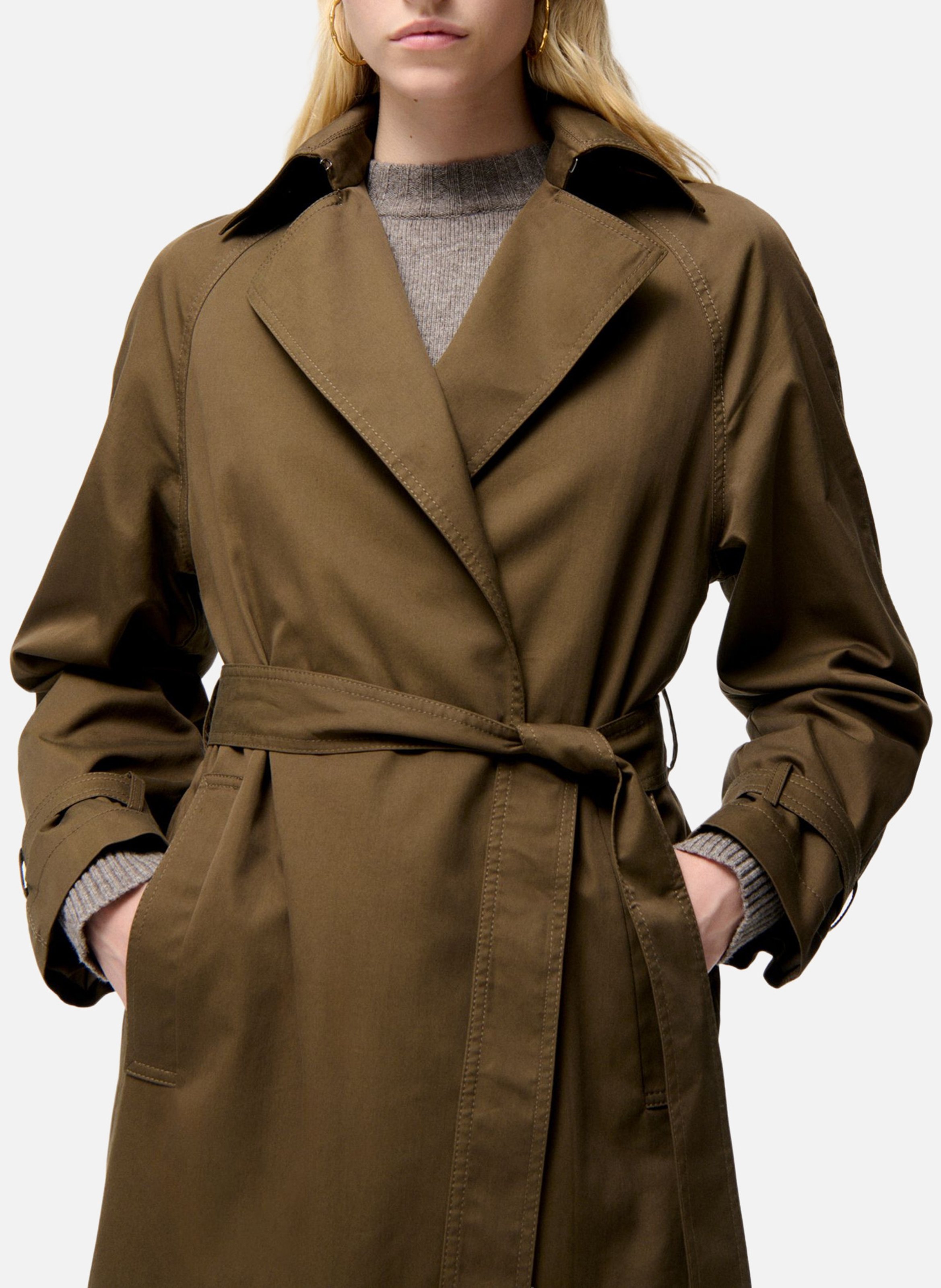 Trench en coton mélangé VANESSA BRUNO Vert