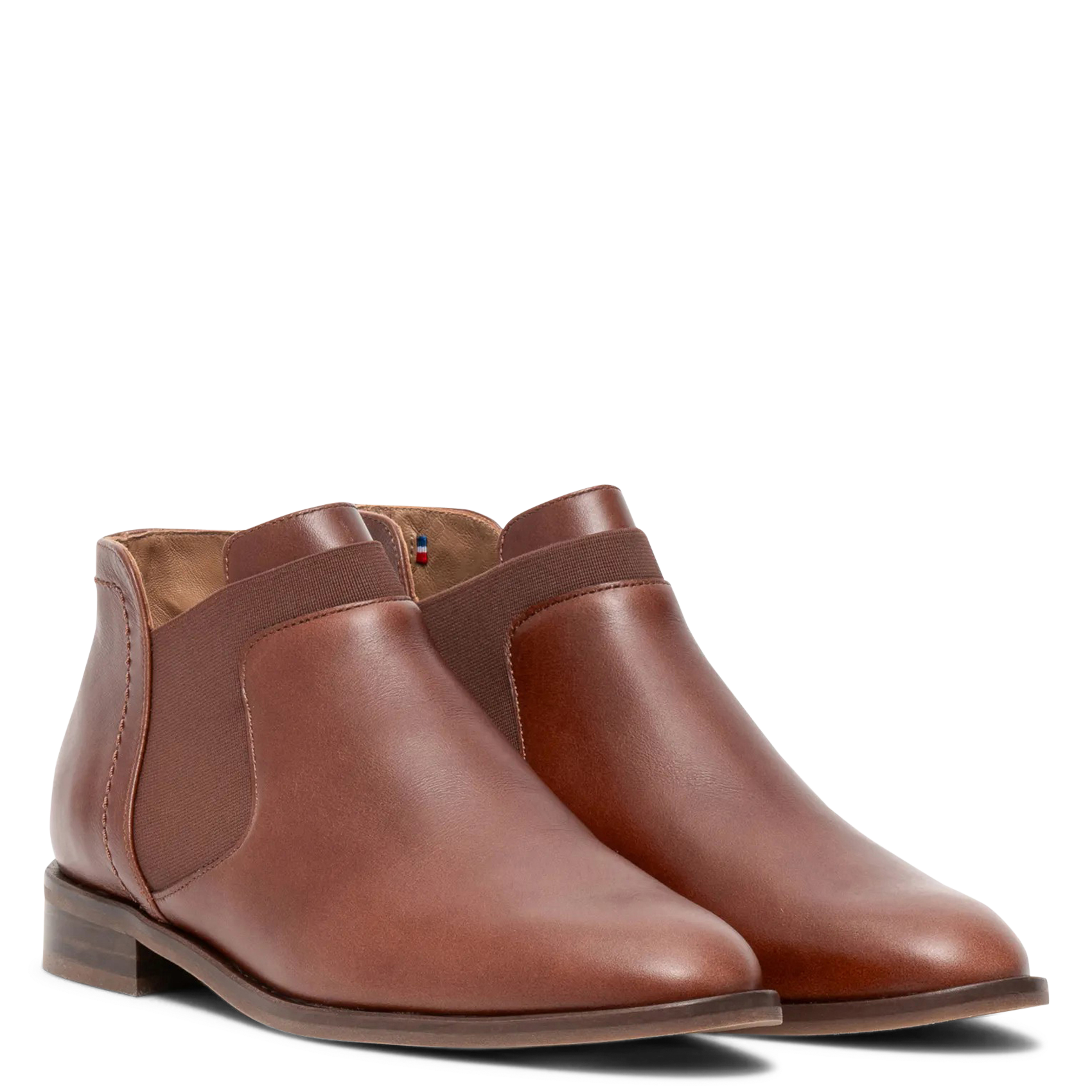 Chelsea Leder Ankle Boots BOCAGE Braun