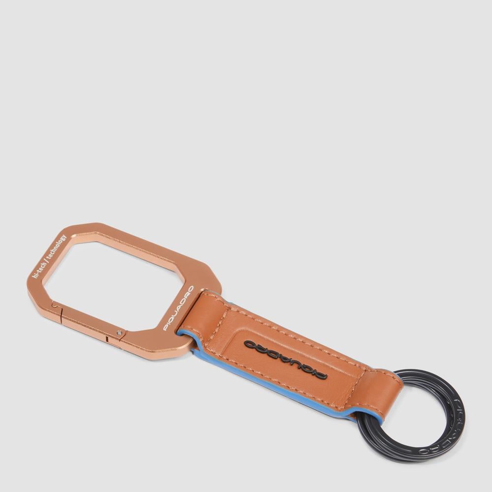 Asia leather keyring PIQUADRO Orange