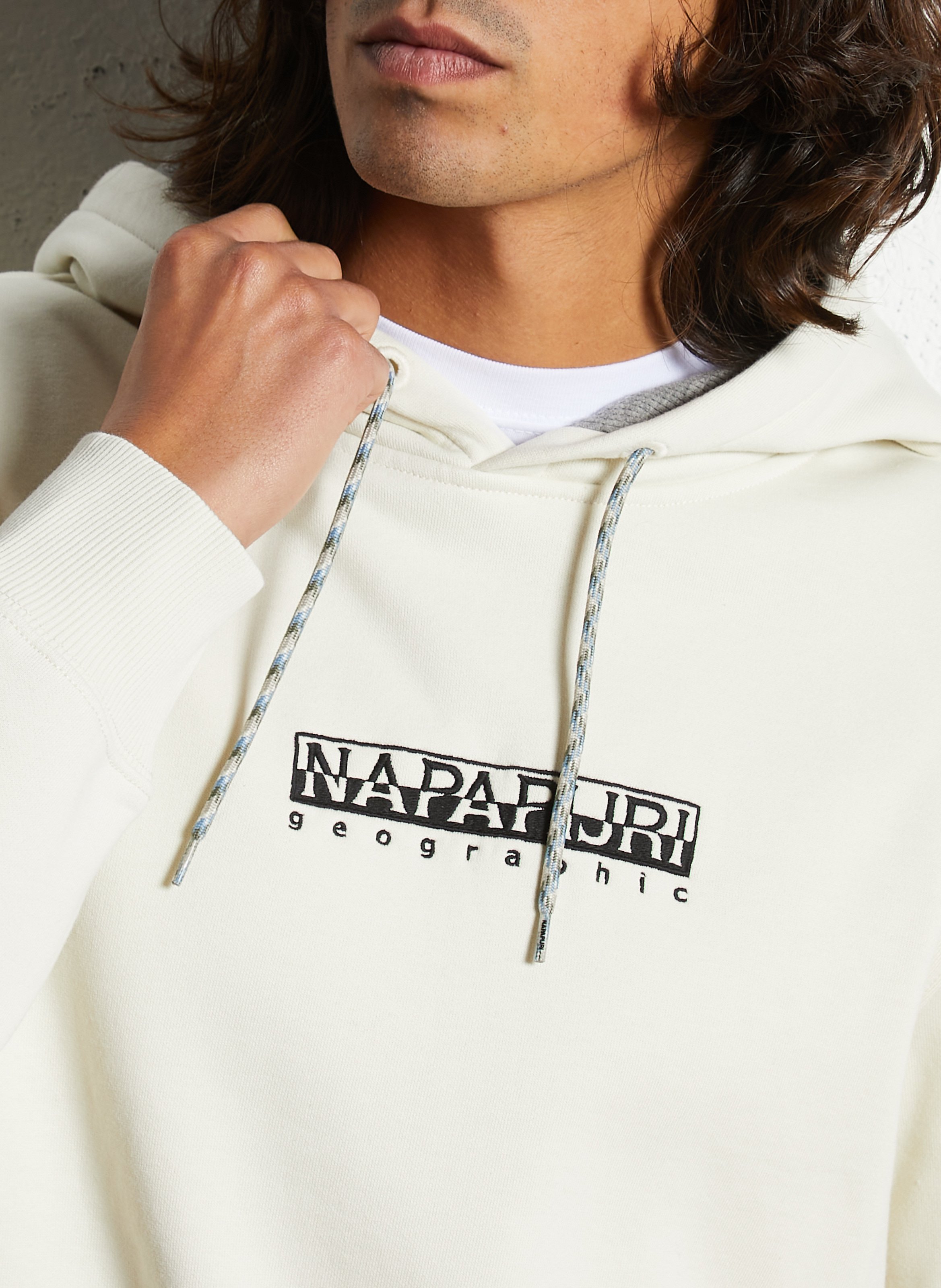 Sweat droit col rond en coton mélangé NAPAPIJRI Beige