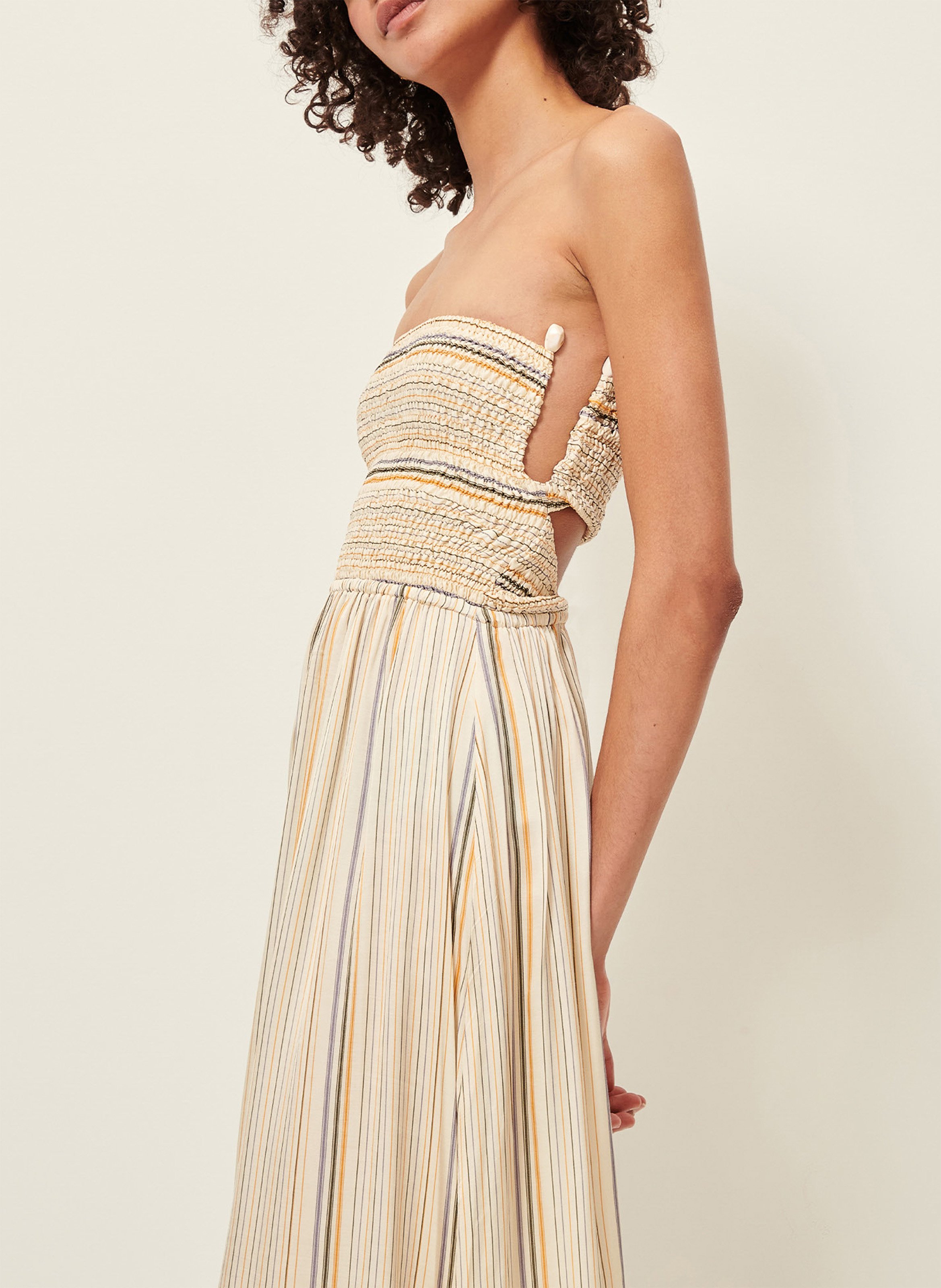 Lange strapless jurk SESSUN Veelkleurig