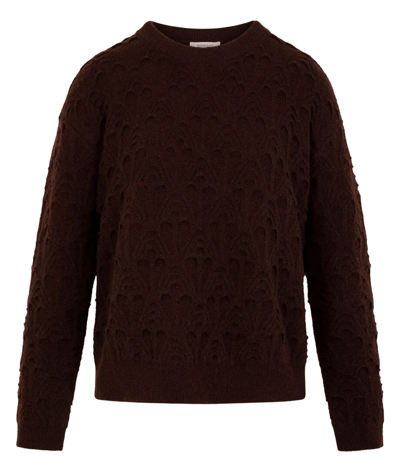 Pull col rond  MORGAN Brown