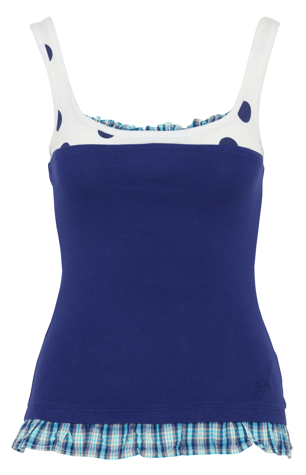 Fitted organic cotton sleeveless top DAMSON MADDER Multicolored
