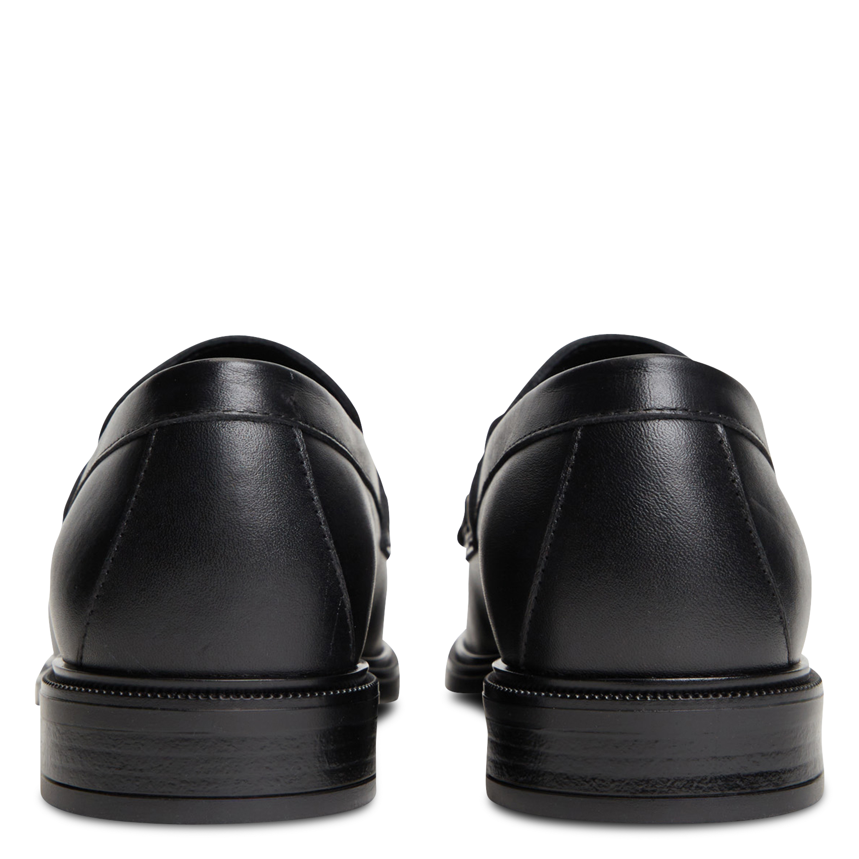Mixed leather loafers TOMMY HILFIGER Black